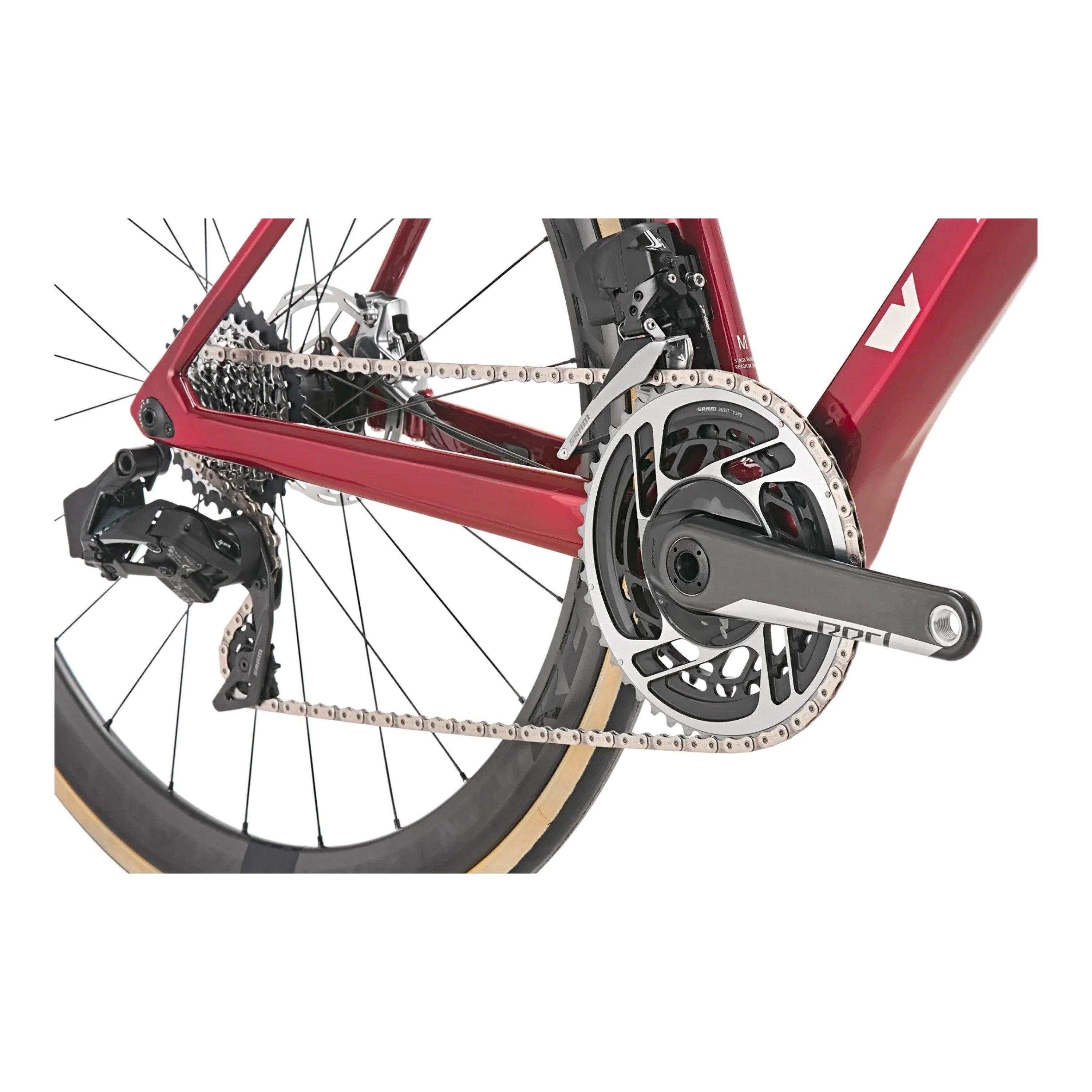 Red - Vitus - Vitesse EVO Carbon Hydraulic Disc 2024 Road Bike - 9