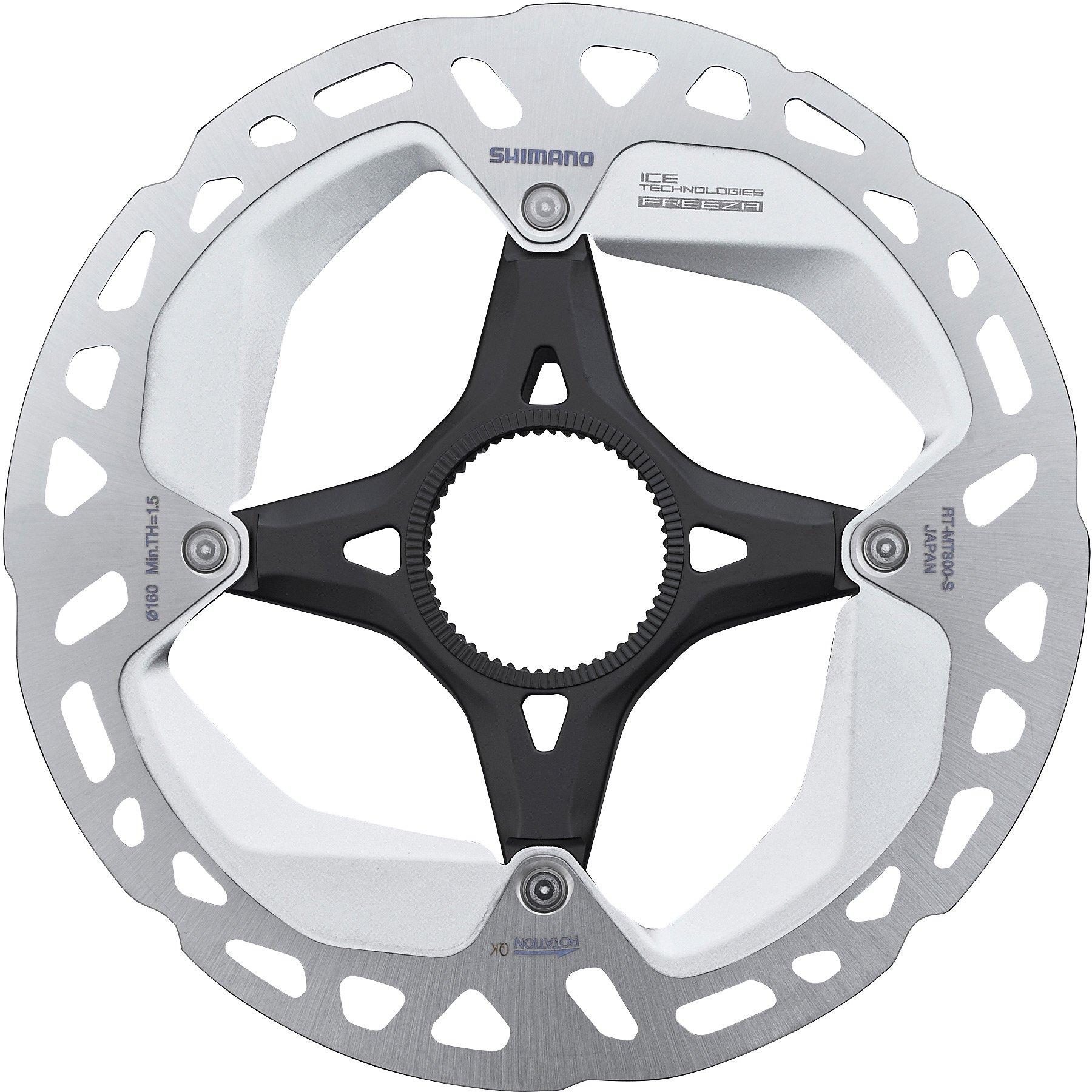 Shimano  Ultegra Rt-Mt800s Disc Rotor With Internal Lockring, Ice Tech Freeza, 140 Mm - Grey - 160mm
