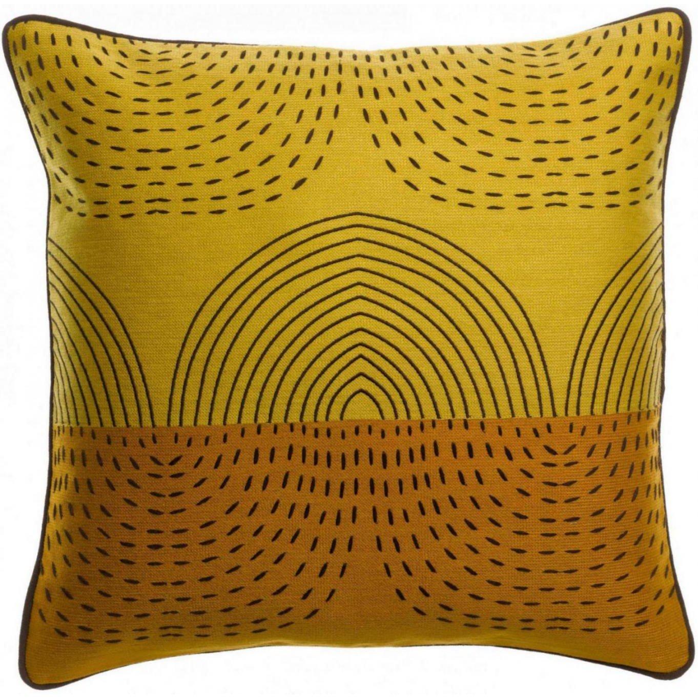 Vivaraise  Etna Cushion 45X45cm - Yellow/Orange