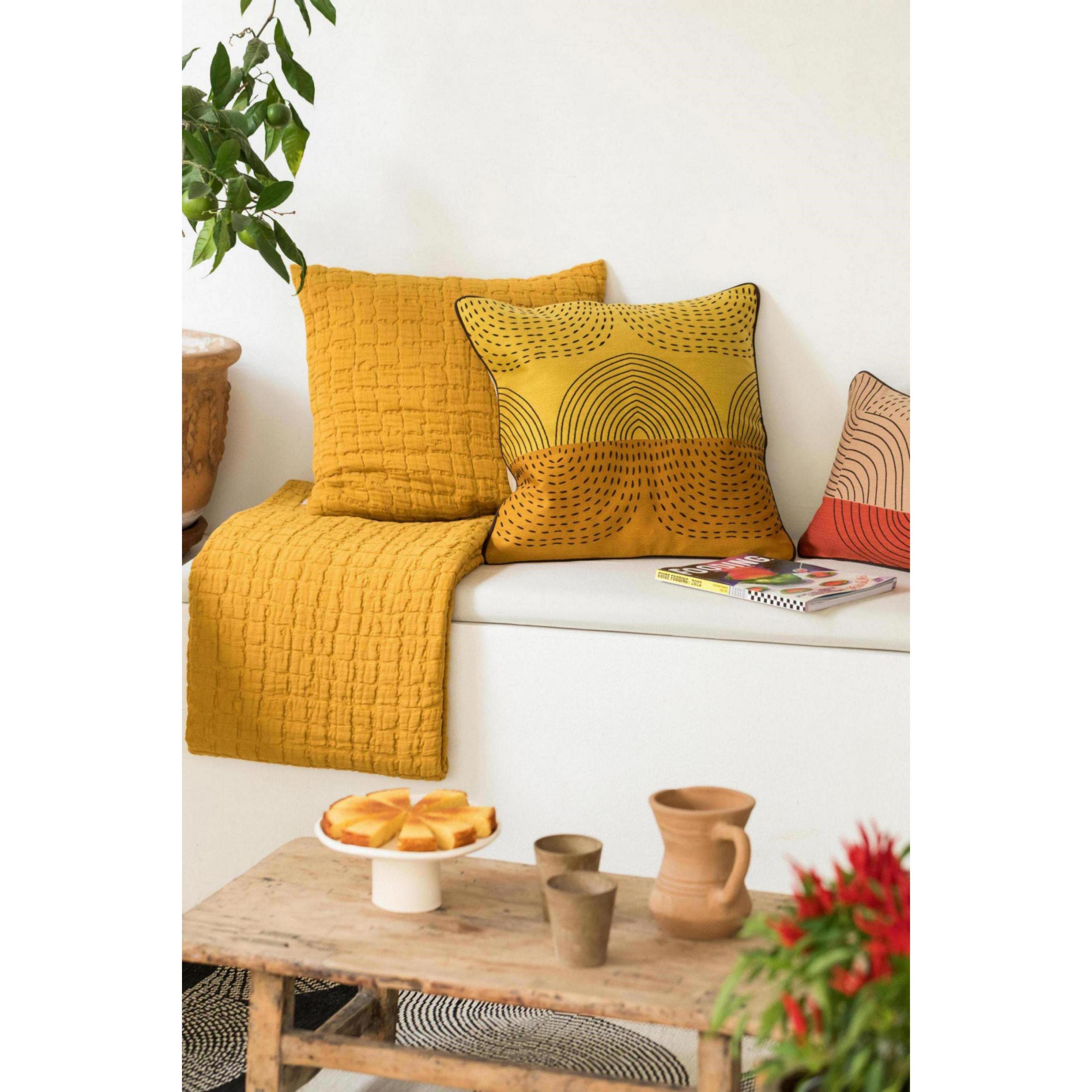 Beige/Cream - Vivaraise - Leya Cushion 45x45cm - 2