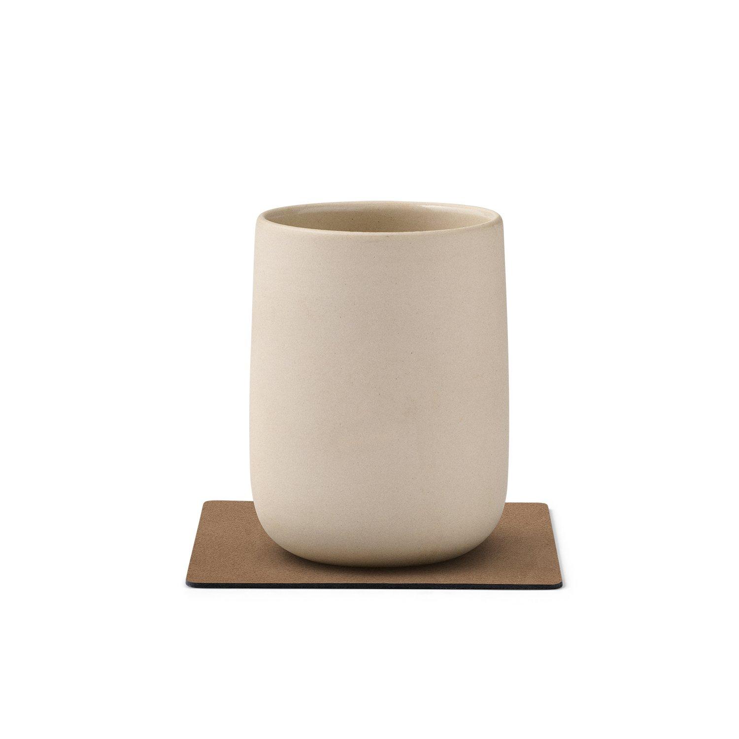 Brown - LIND DNA - Nupo Square Coasters - Set of 4 - 3