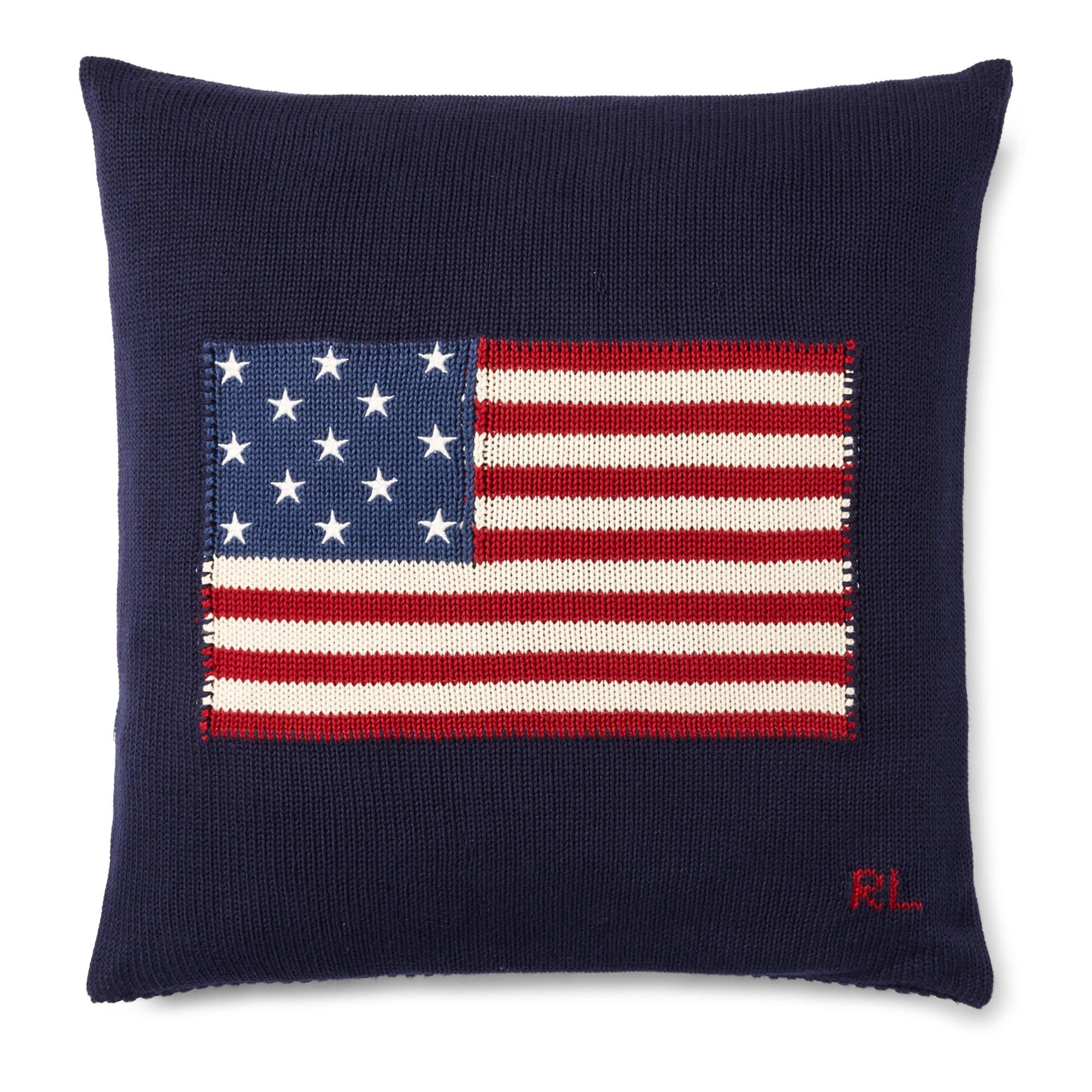 Navy/Red - Ralph Lauren Home - Flag Navy Cushion