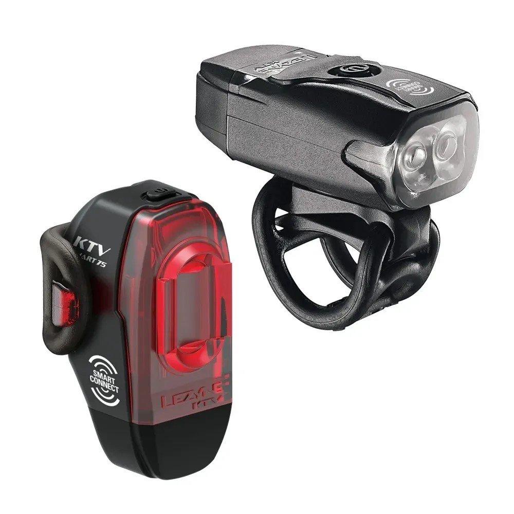 Black - Lezyne - KTV Drive Front & KTV Pro Smart Light Set