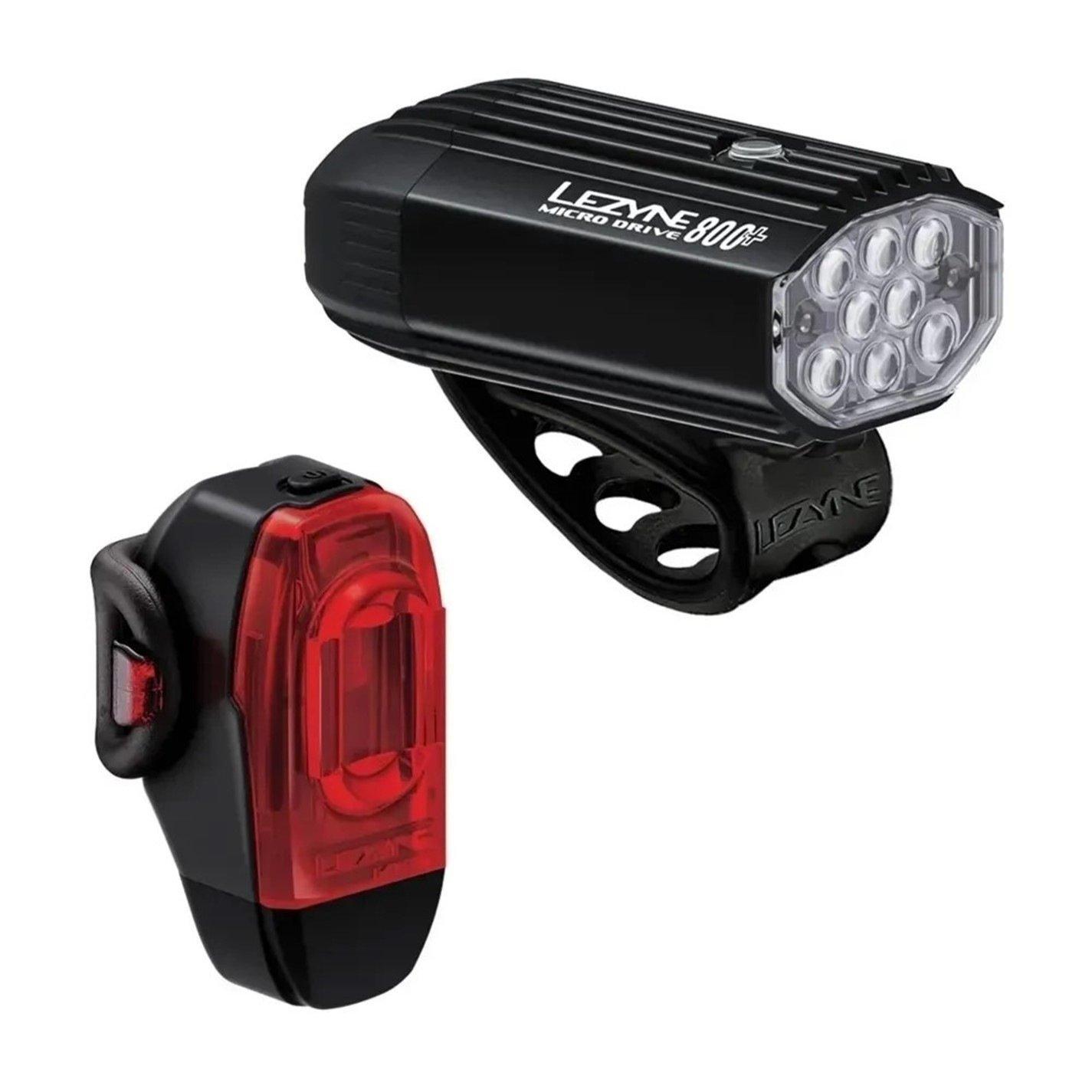 Black - Lezyne - Micro Drive 800+ KTV Drive+ LED Light Set - 2