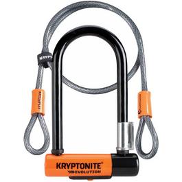 Kryptonite Evolution Mini 7 D Lock with Kryptoflex Cable Sold Secure Gold