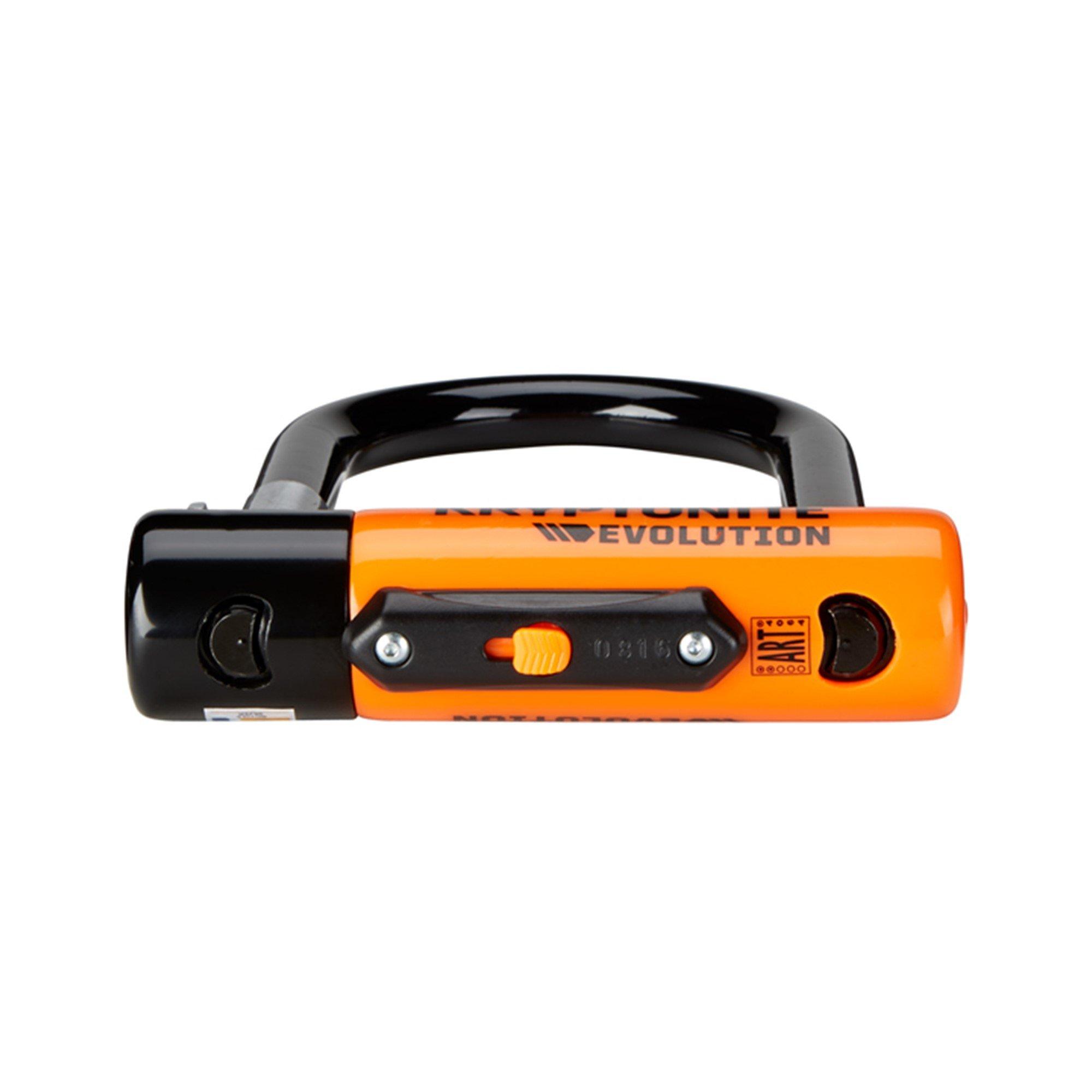 Zwart/Oranje - Kryptonite - Evolution Mini-7 D Lock with Kryptoflex Cable Sold Secure Gold - 2