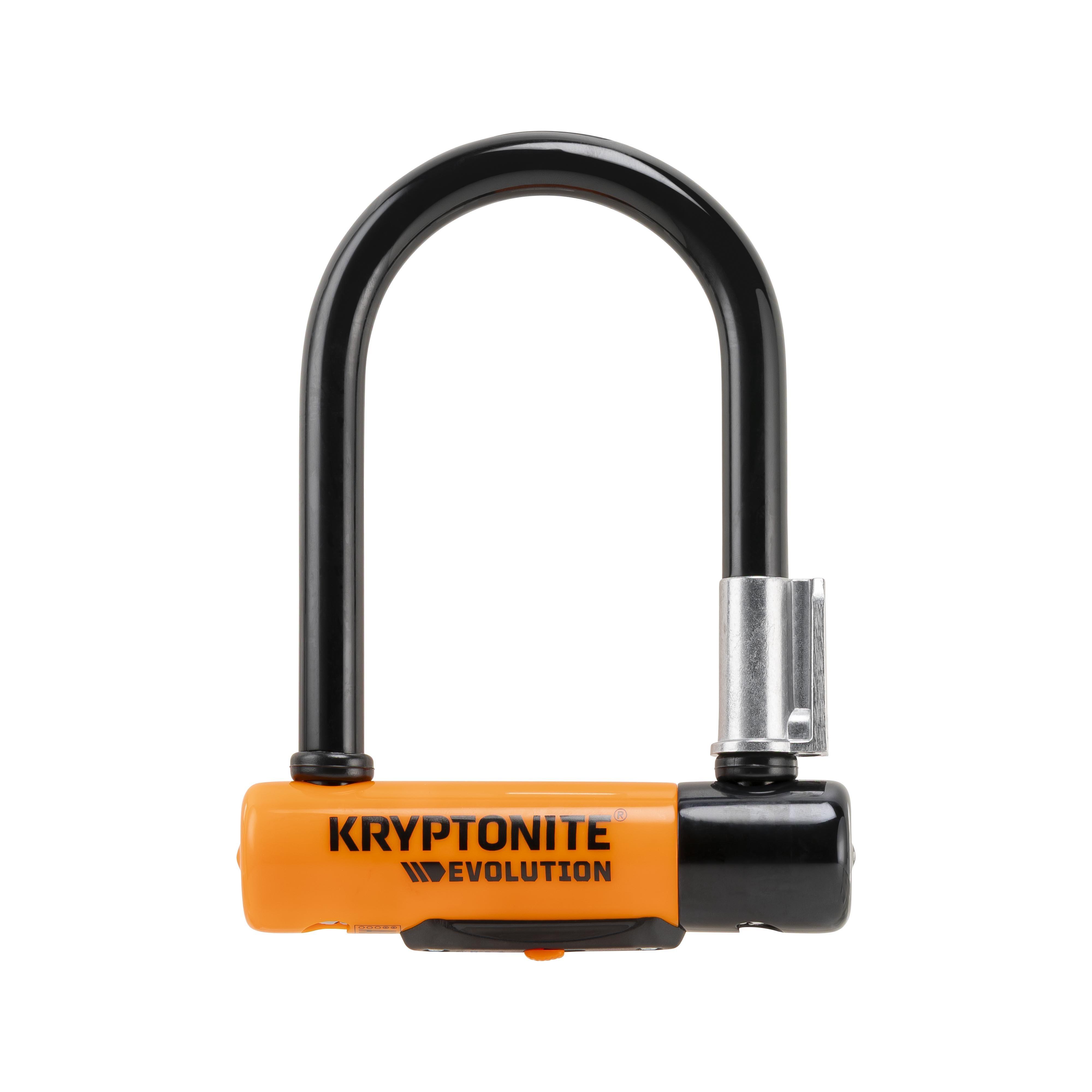 Black/Orange - Kryptonite - Evolution Mini-5 D Lock Sold Secure Gold - 1