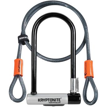 Kryptonite Kryptolok D Lock with Kryptoflex Cable Sold Secure Gold
