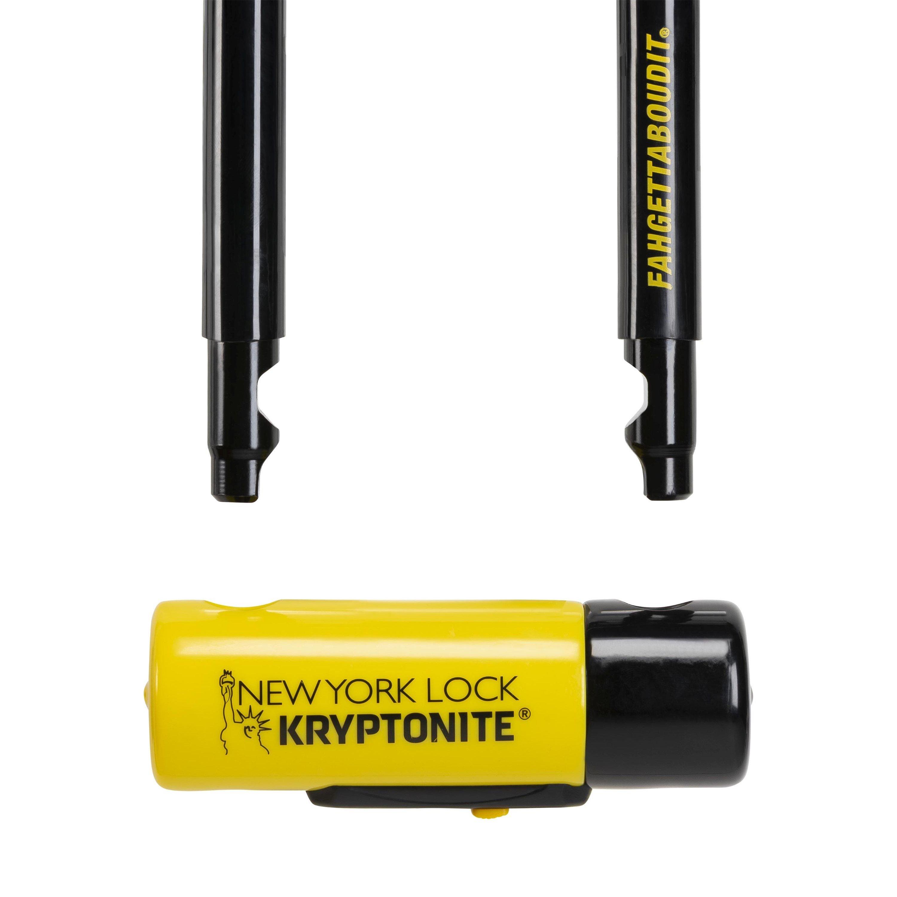 Kryptonite New York FAHGETTABOUDIT Mini D Lock Sold Secure Diamond ...