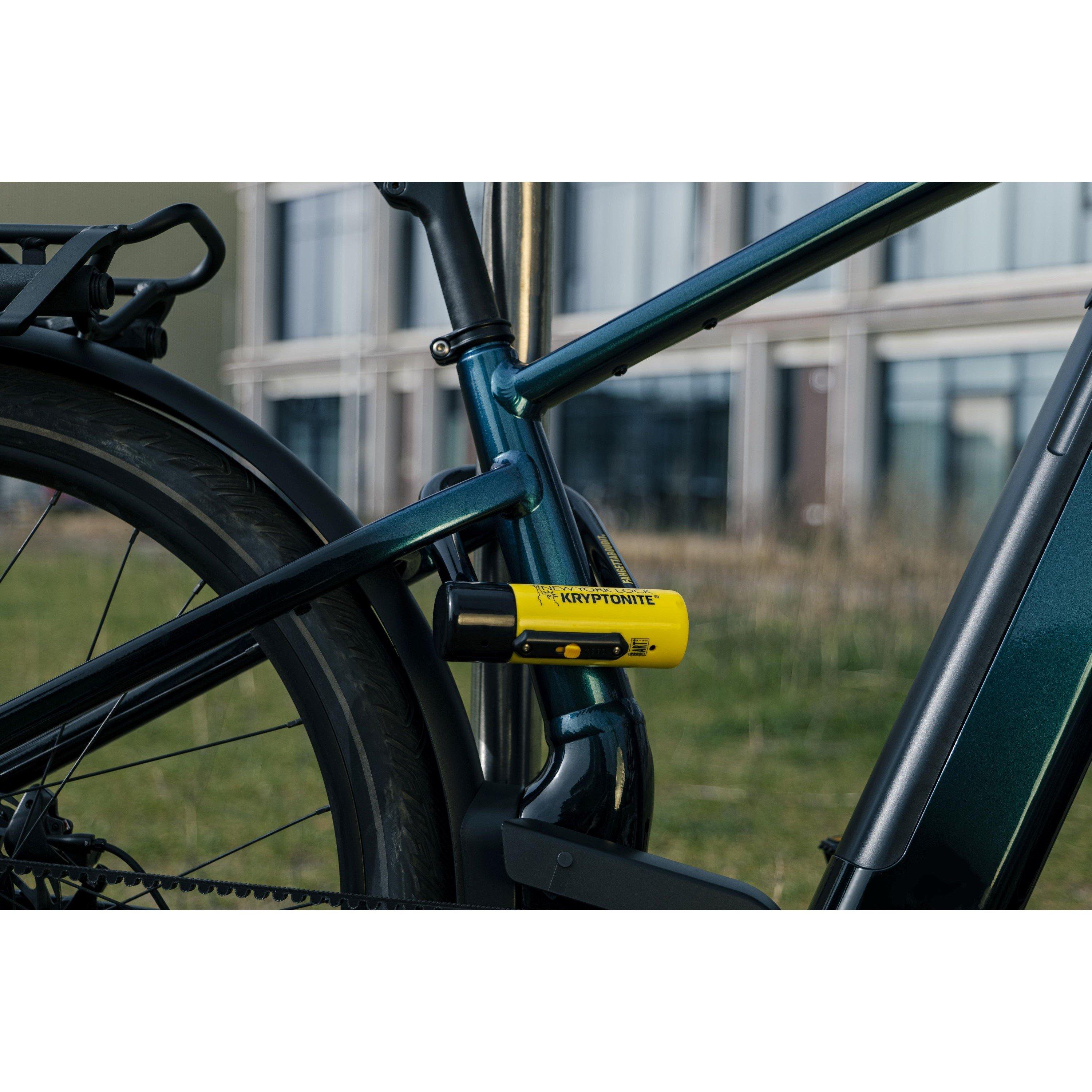 Black/Yellow - Kryptonite - New York FAHGETTABOUDIT Mini D Lock Sold Secure Diamond - 4