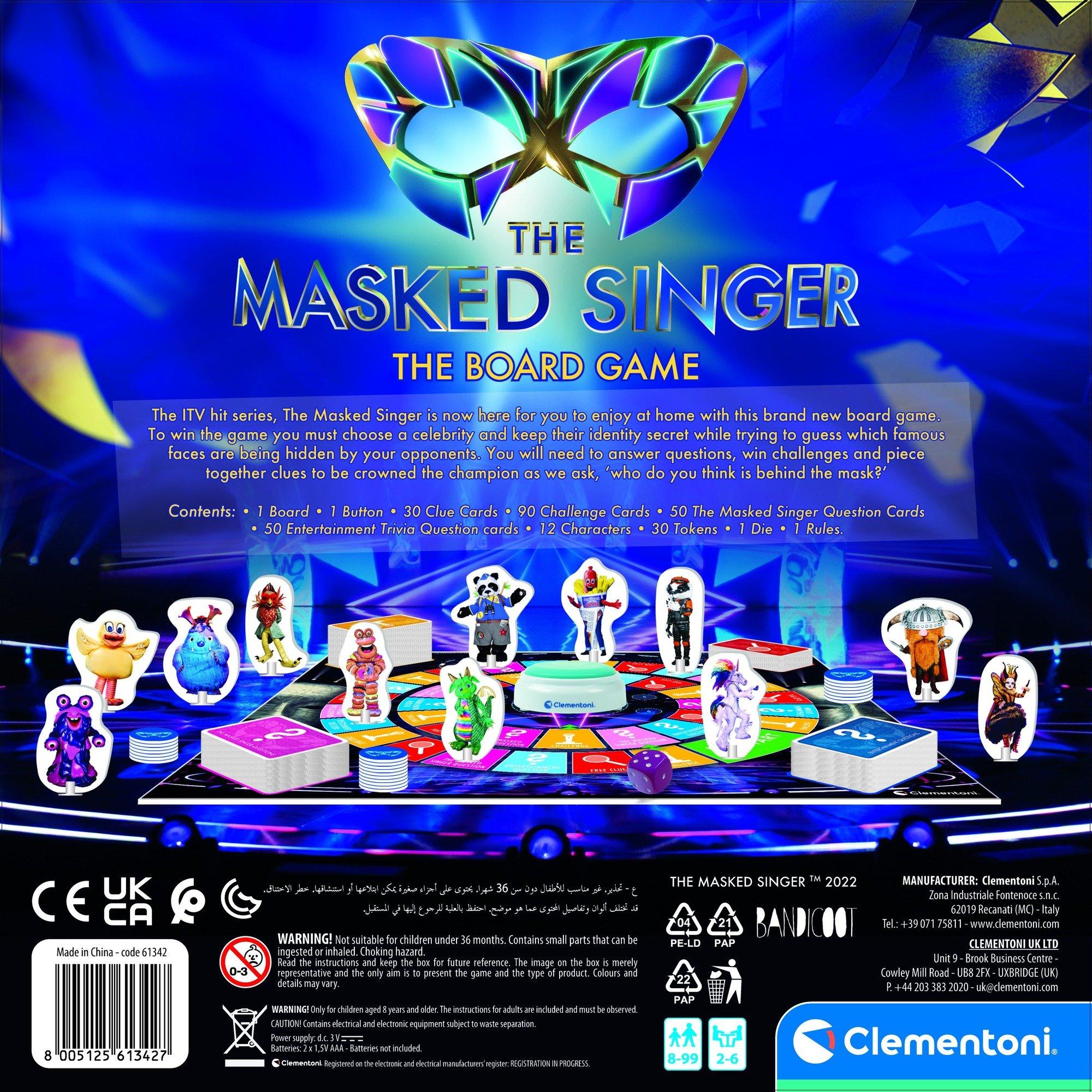 None - Clementoni - CLEMENTONI MASKED SINGER BOARD GAME - 4