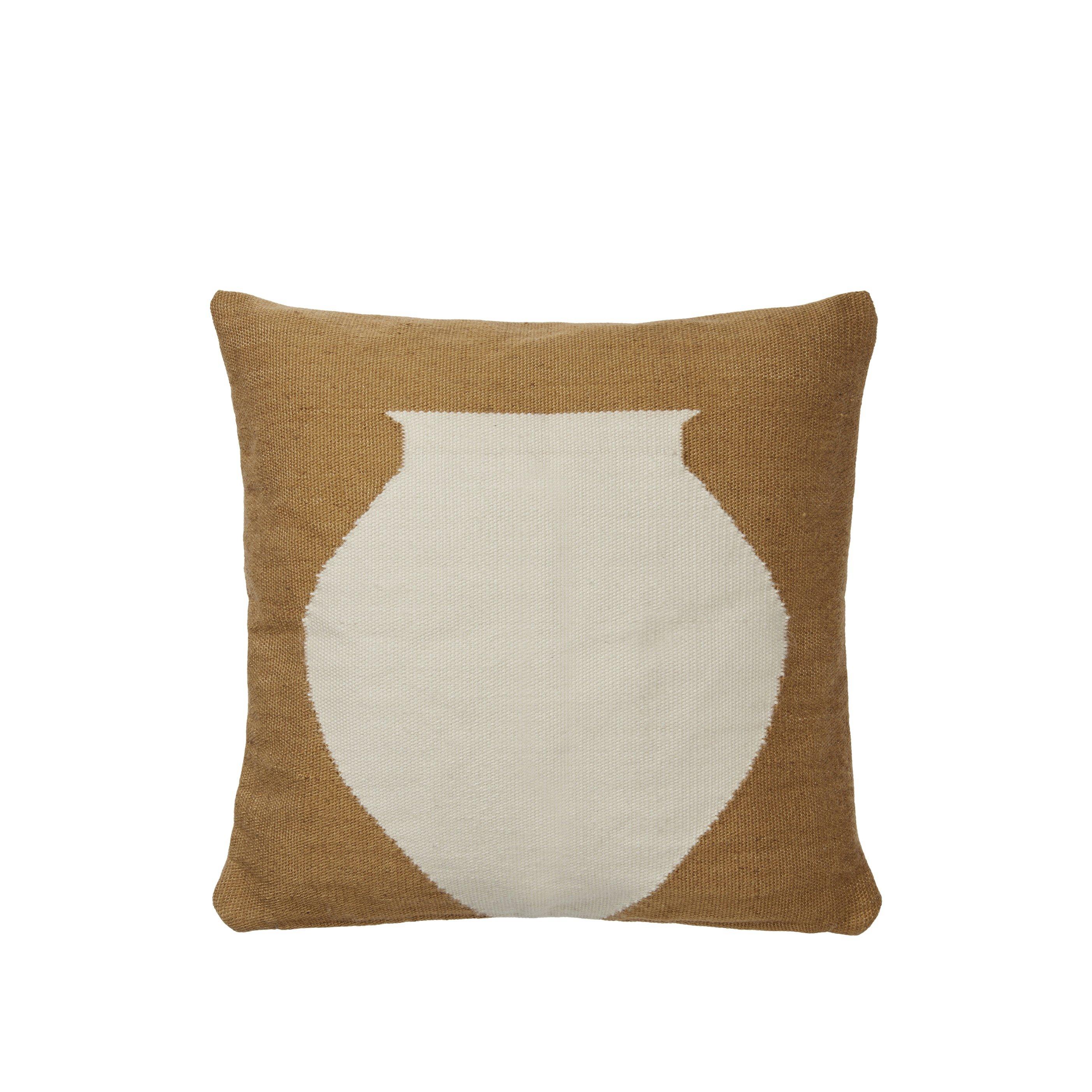 Broste Copenhagen  Cushions - Cinnamon/Cream - 50x50cm