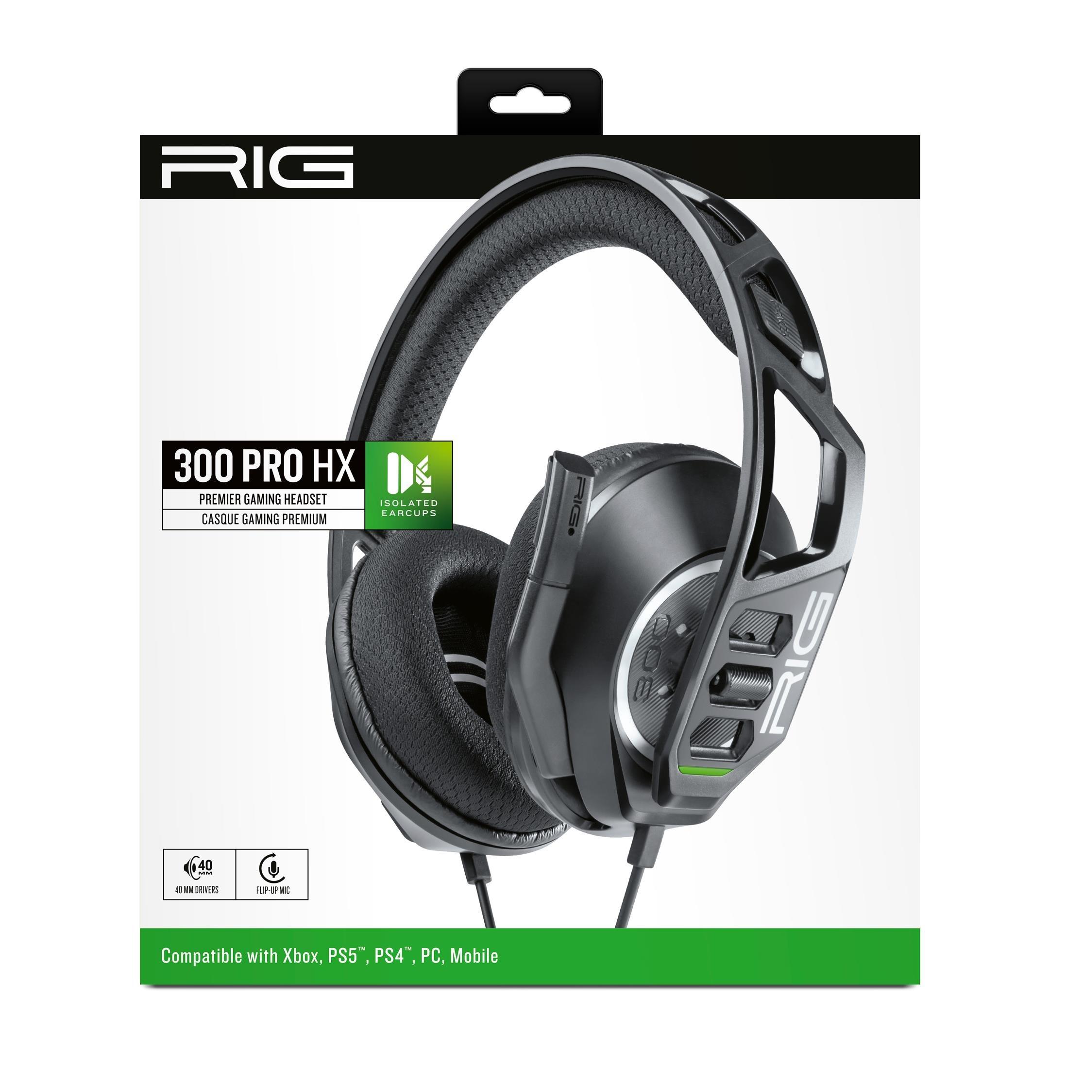 Black - Nacon - RIG 300 PRO Xbox Headset - Black - 3