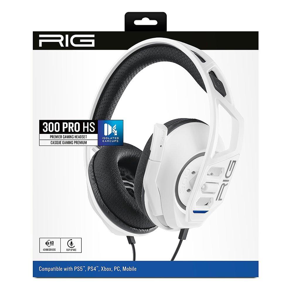 White - Nacon - RIG 300 PRO PlayStation Headset - White - 2