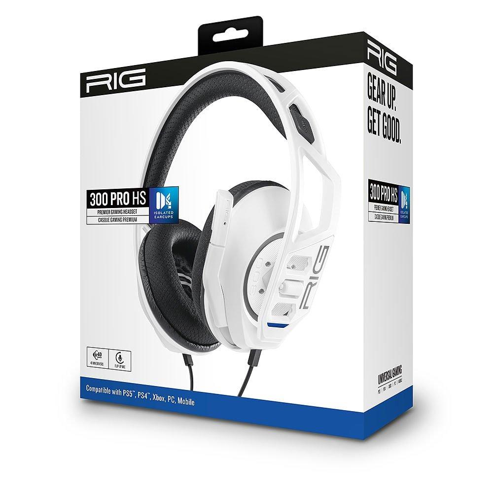 White - Nacon - RIG 300 PRO PlayStation Headset - White - 3