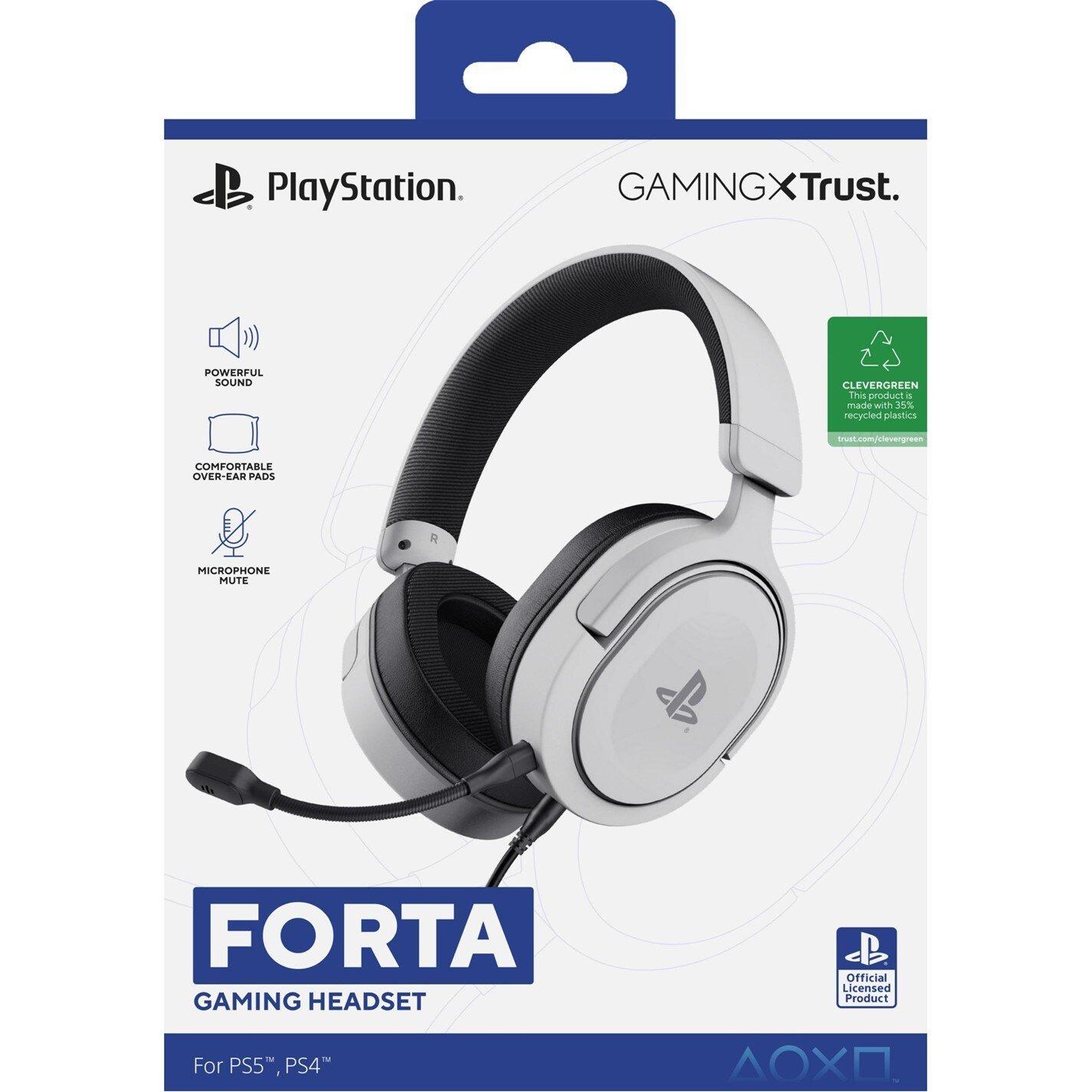 Bianco - Trust - GXT 498W Forta Headset for PS5 - White - 2