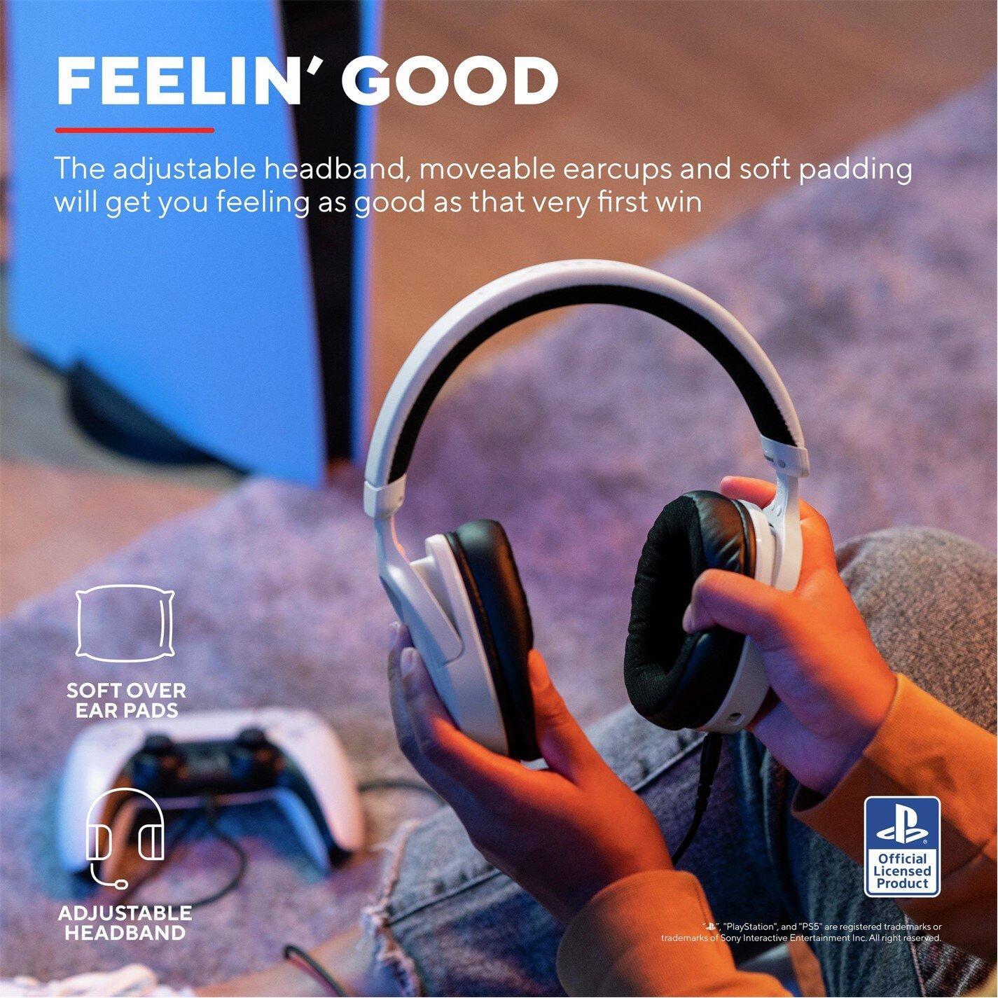 Bianco - Trust - GXT 498W Forta Headset for PS5 - White - 10