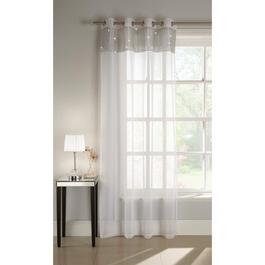 Tyrone Textiles Tiffany Twinkle Top Eyelet Linen Look Panel