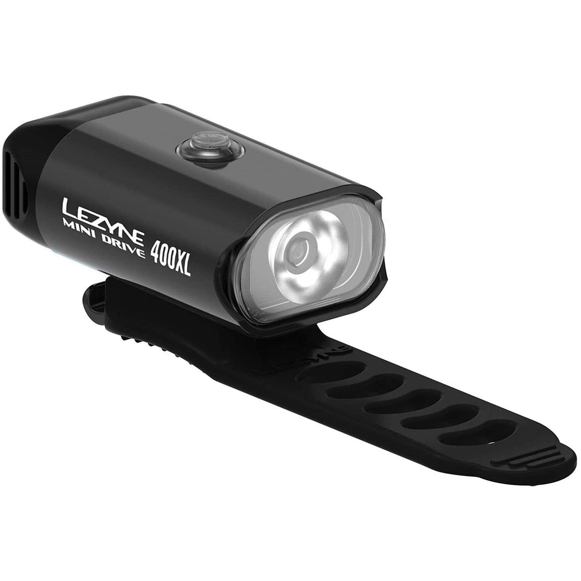 Black - Lezyne - Mini Drive 400XL Rechargeable Front Light - 1