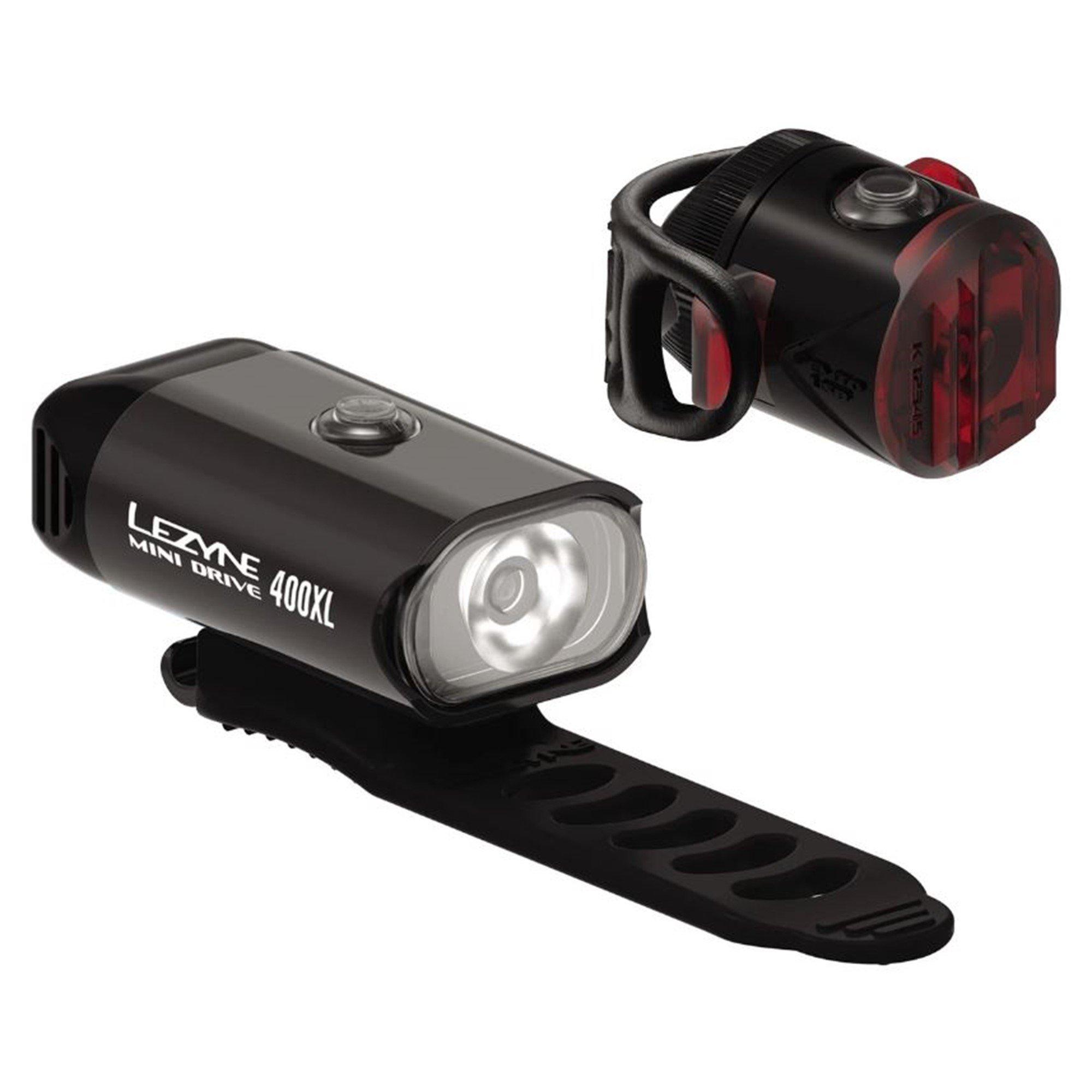 Lezyne  Mini Drive 400XL / Femto Rechargeable Light Set - Black