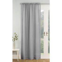 Tyrone Textiles Tahiti Pom-Pom Trim Single Voile Panel