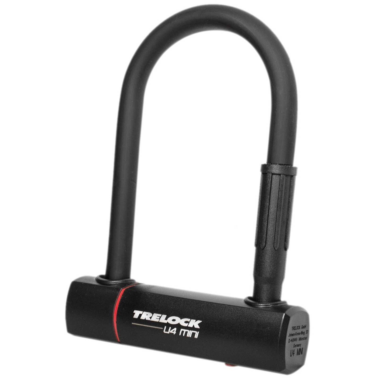 Nero - Trelock - U4 Mini 150mm Lock Sold Secure Bronze