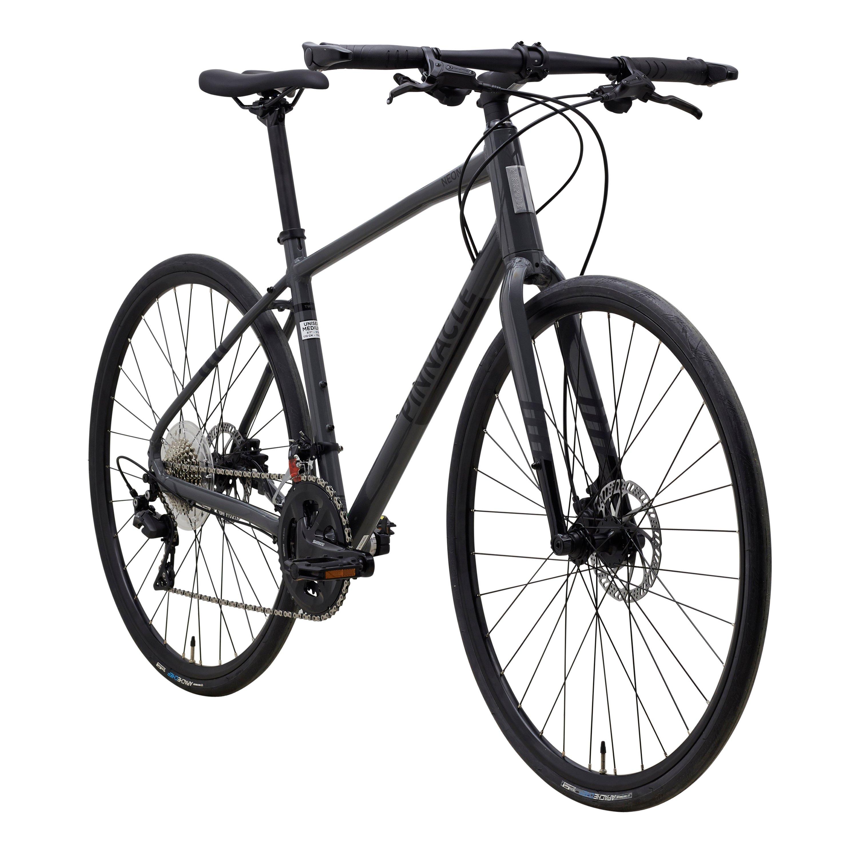 Grey (B) - Pinnacle - Neon 2 Hybrid Bike Mens - 2