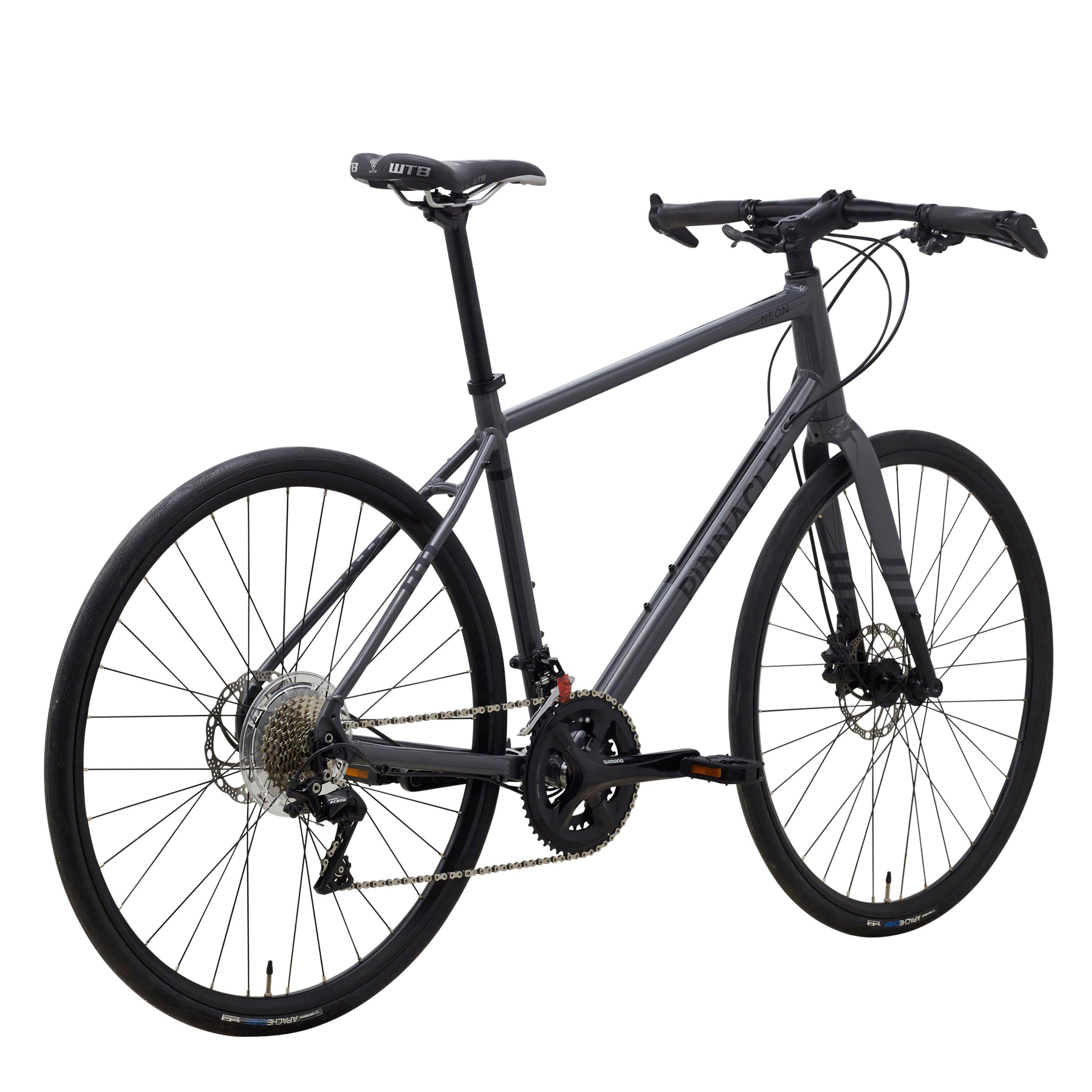 Grey (B) - Pinnacle - Neon 2 Hybrid Bike Mens - 3