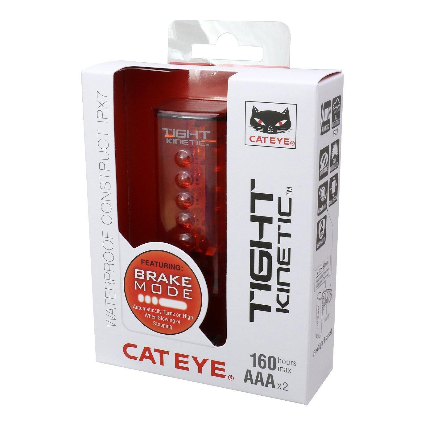 Rood - Cateye - Tight Kinetic Rear Brake Light - 9