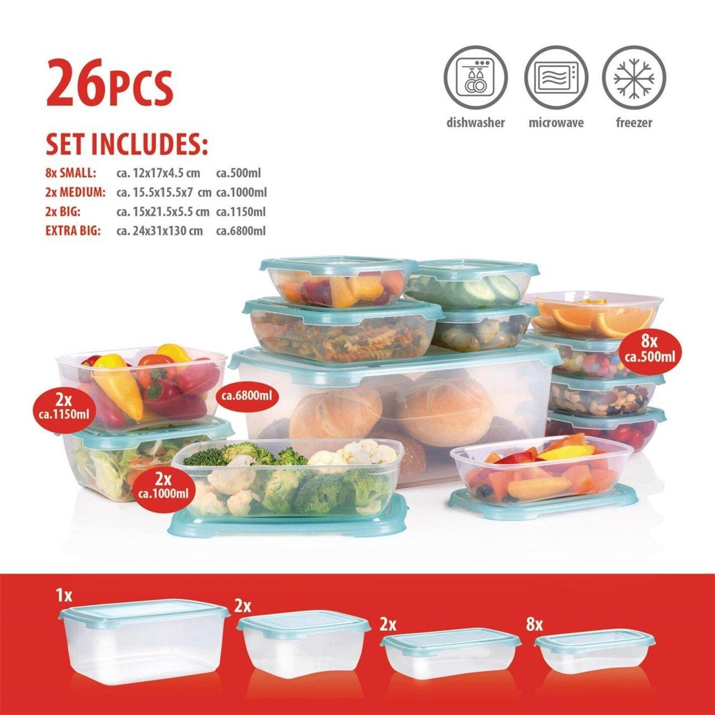 Clear - Alpina - ALPINA Storage Boxes 26pcs - 1