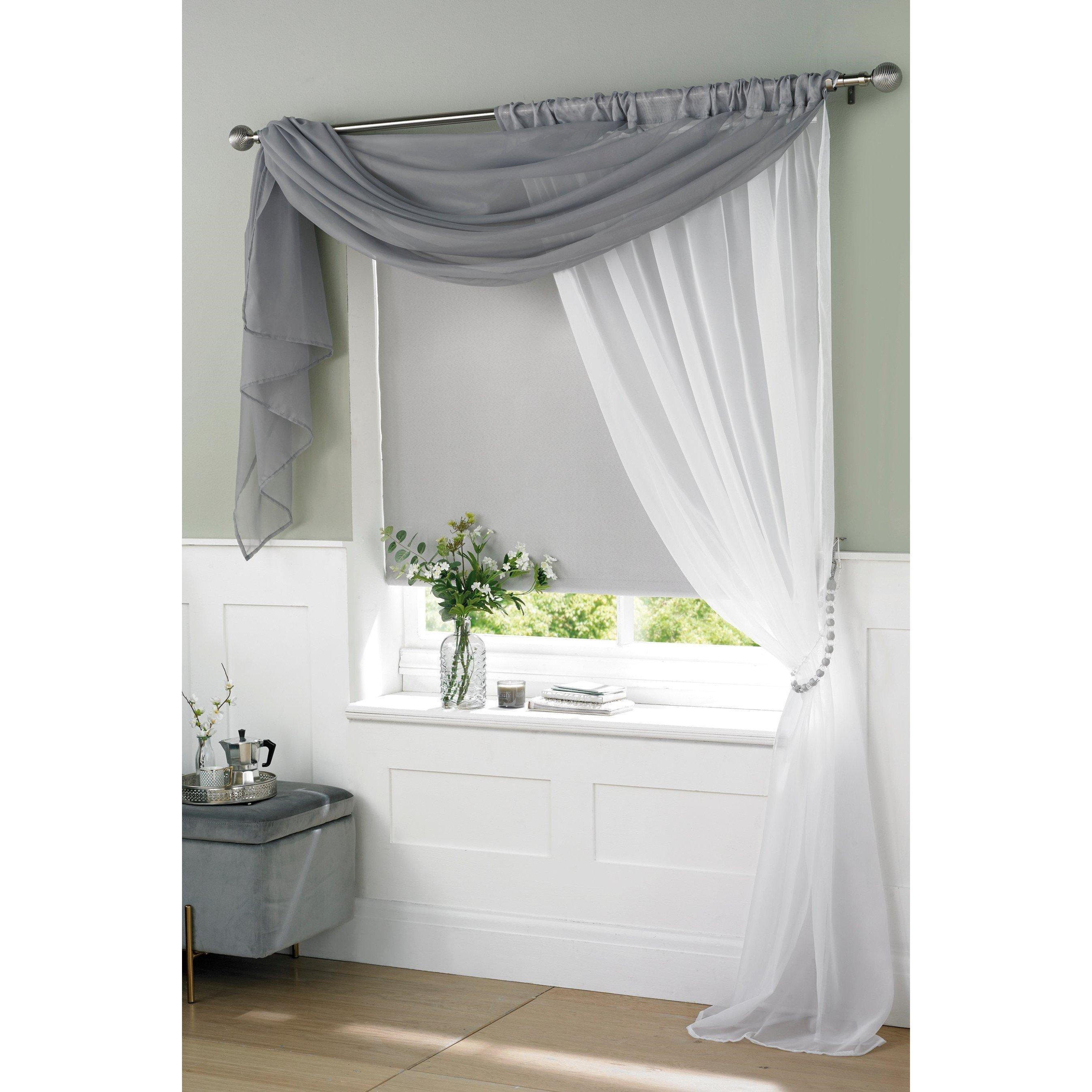 Black - Alan Symonds - Luxury Woven Double Voile