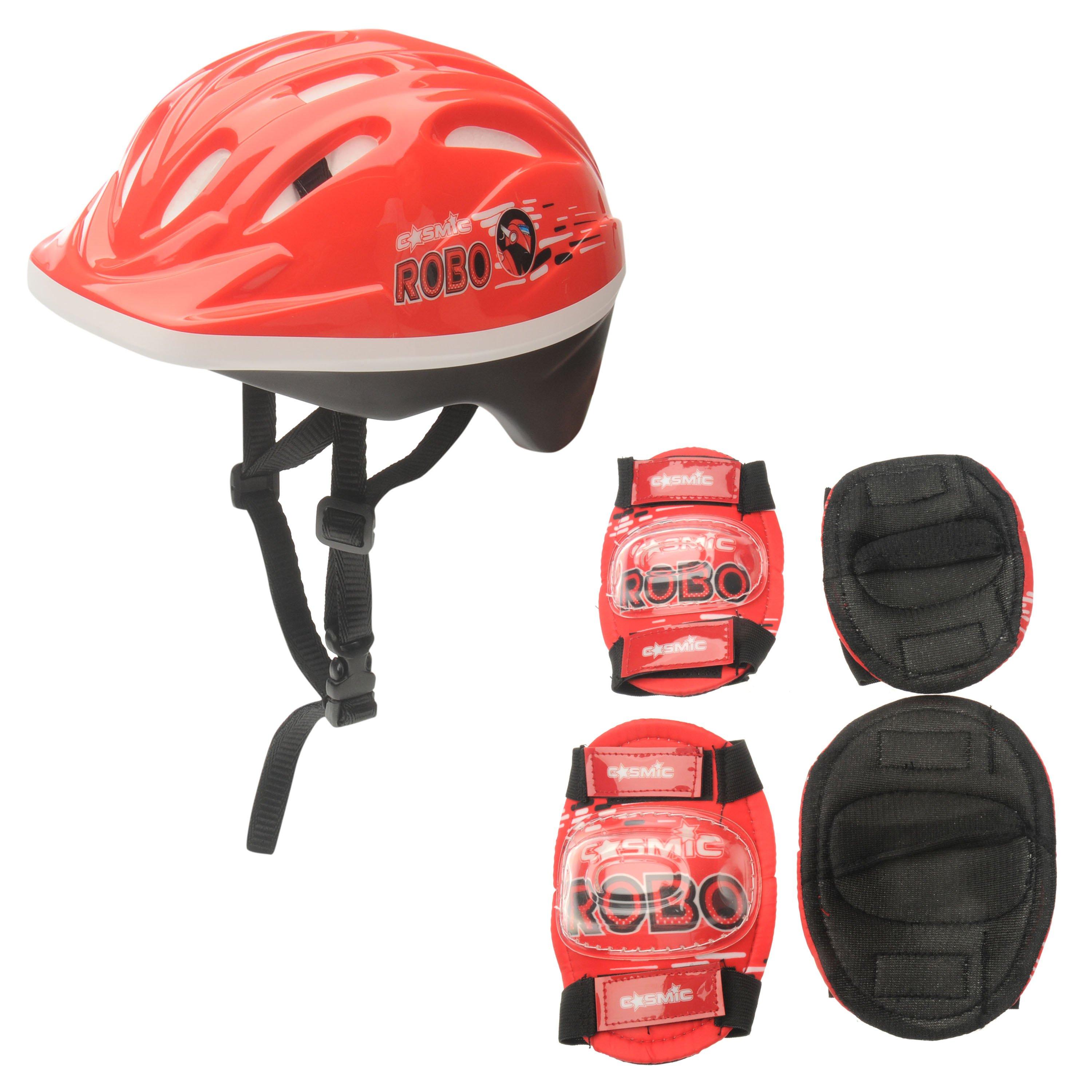 Cosmic Bike Helmet and Pad Set Childrens Kids Cycle Helmets