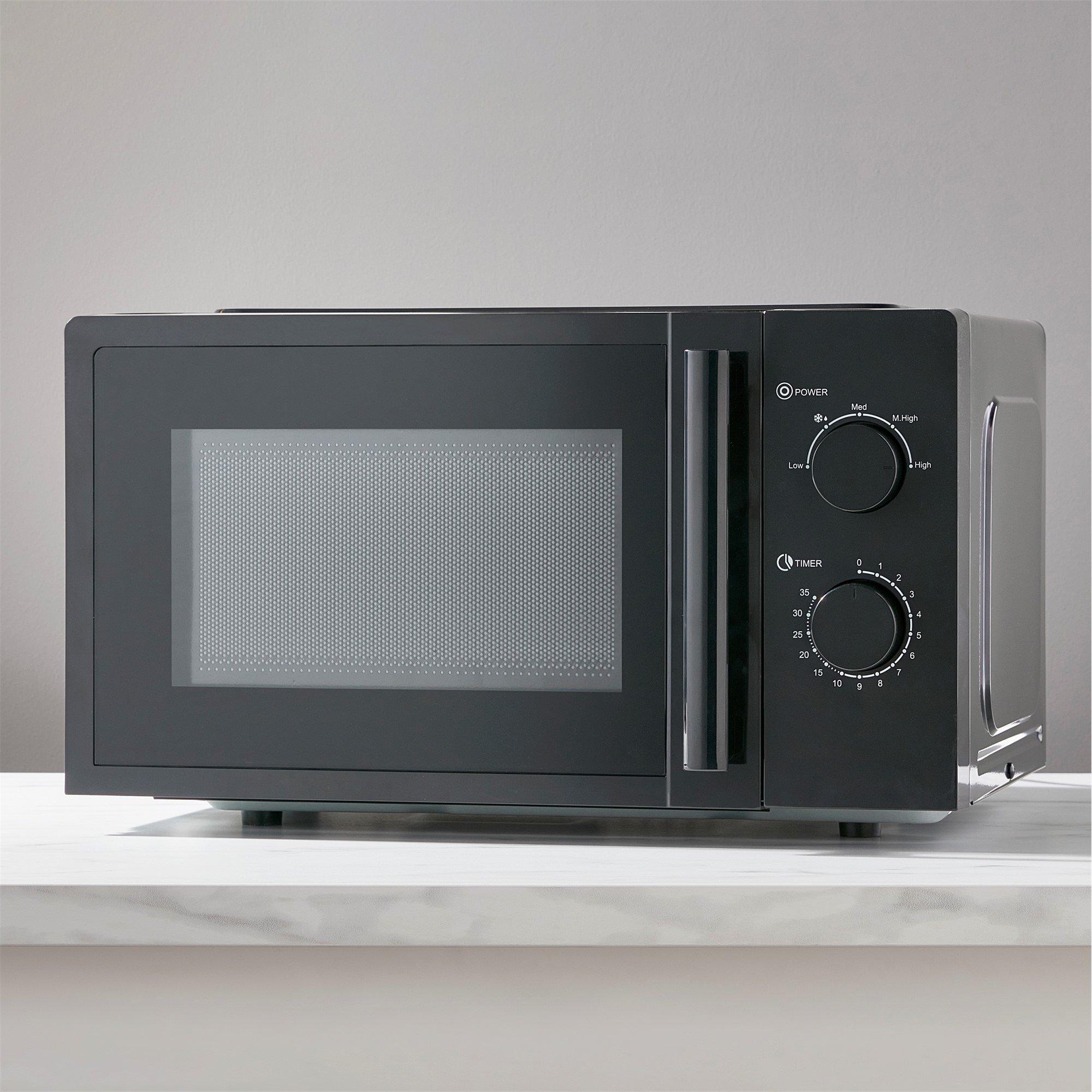 Black - Daewoo Electricals - 20L Manual Microwave - 4