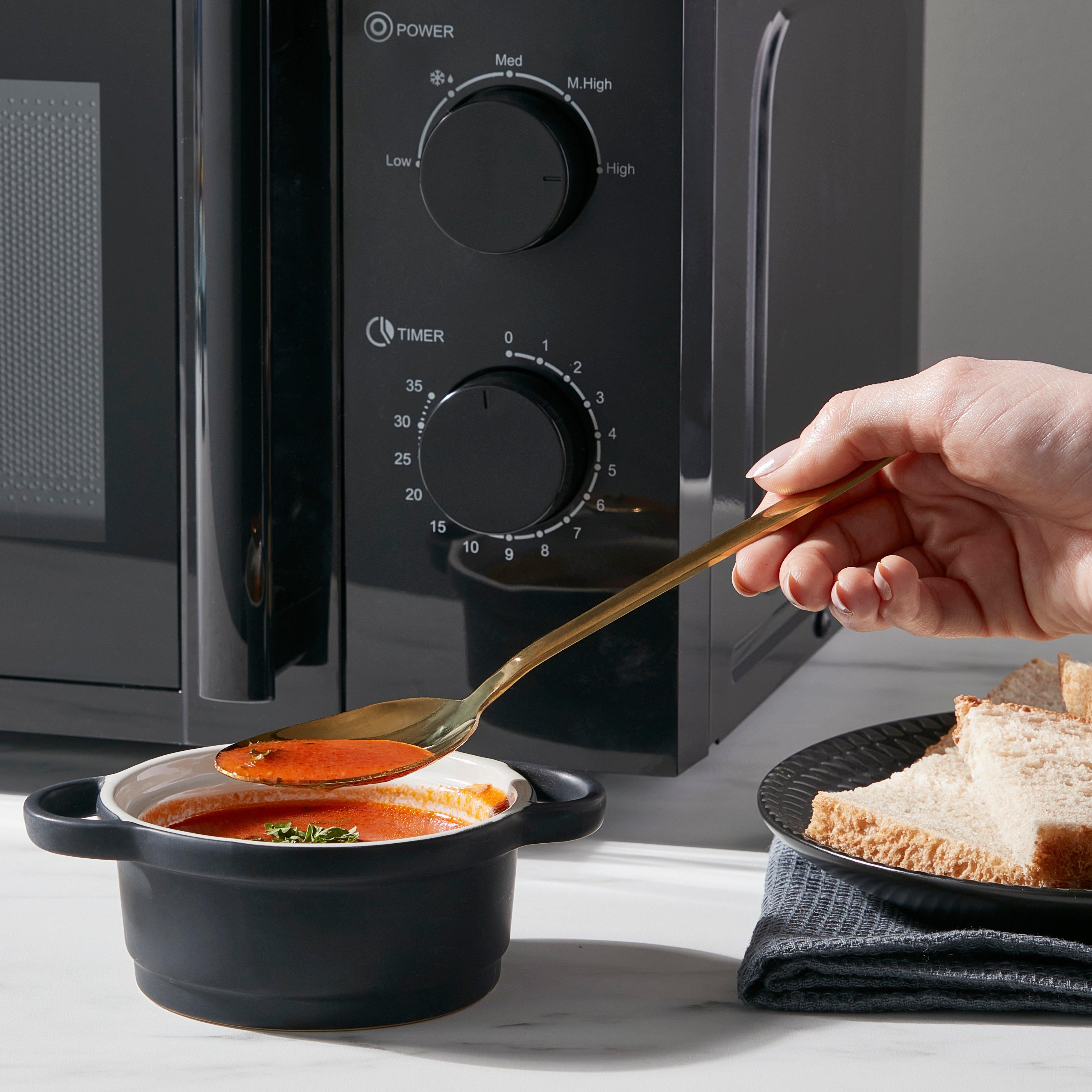 Black - Daewoo Electricals - 20L Manual Microwave - 6