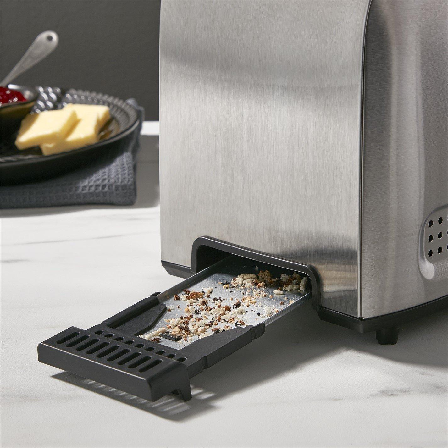 Silver - EGL - Stainless Steel 2 Slice Toaster - 3