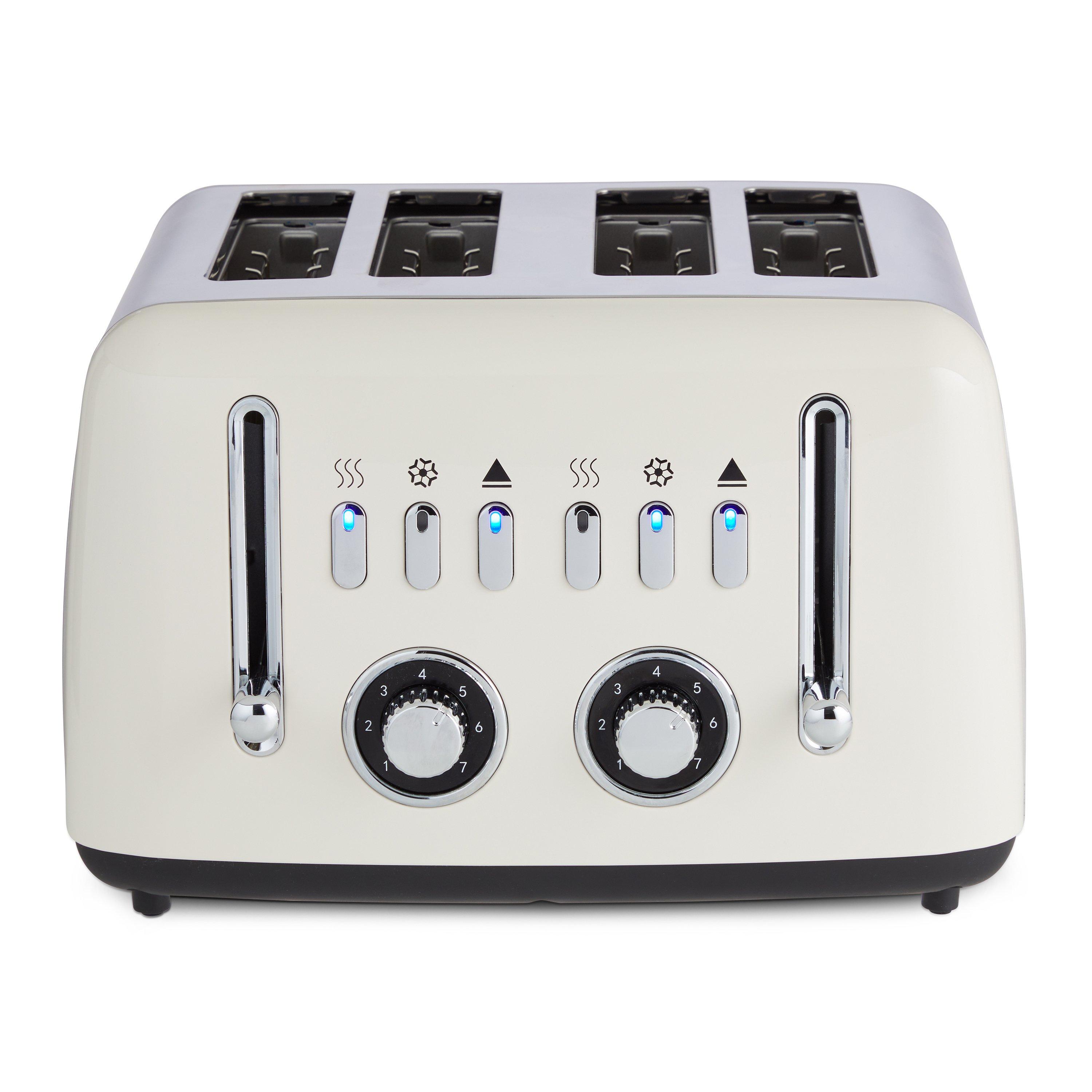 Cream - EGL - 4 Slice Coloured Toaster - 1