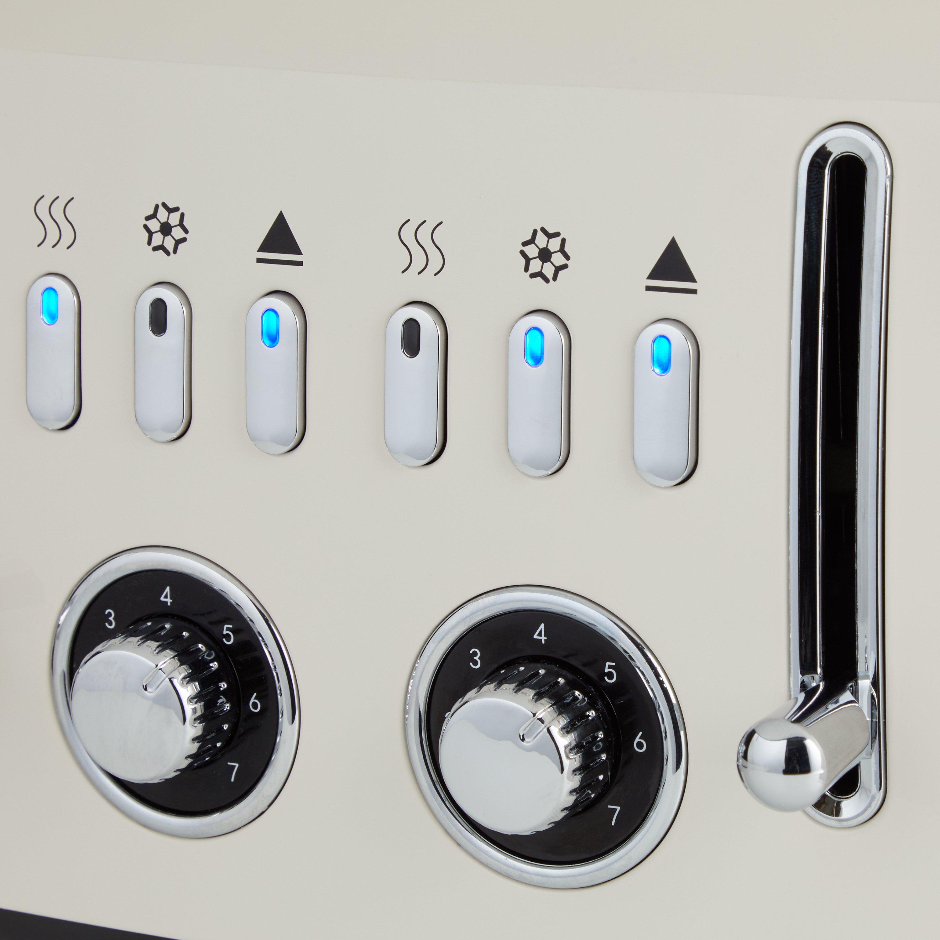 Cream - EGL - 4 Slice Coloured Toaster - 3