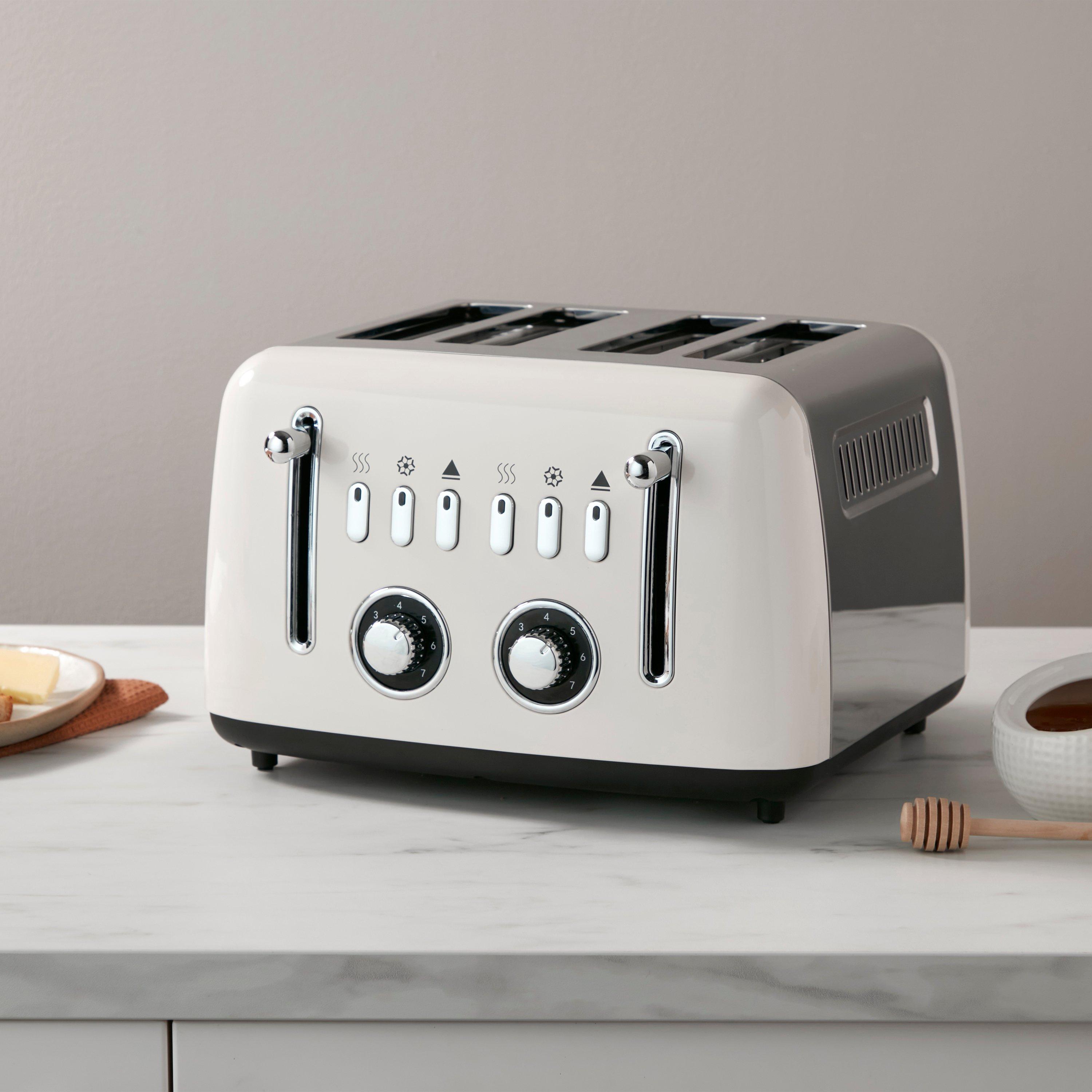 Cream - EGL - 4 Slice Coloured Toaster - 5