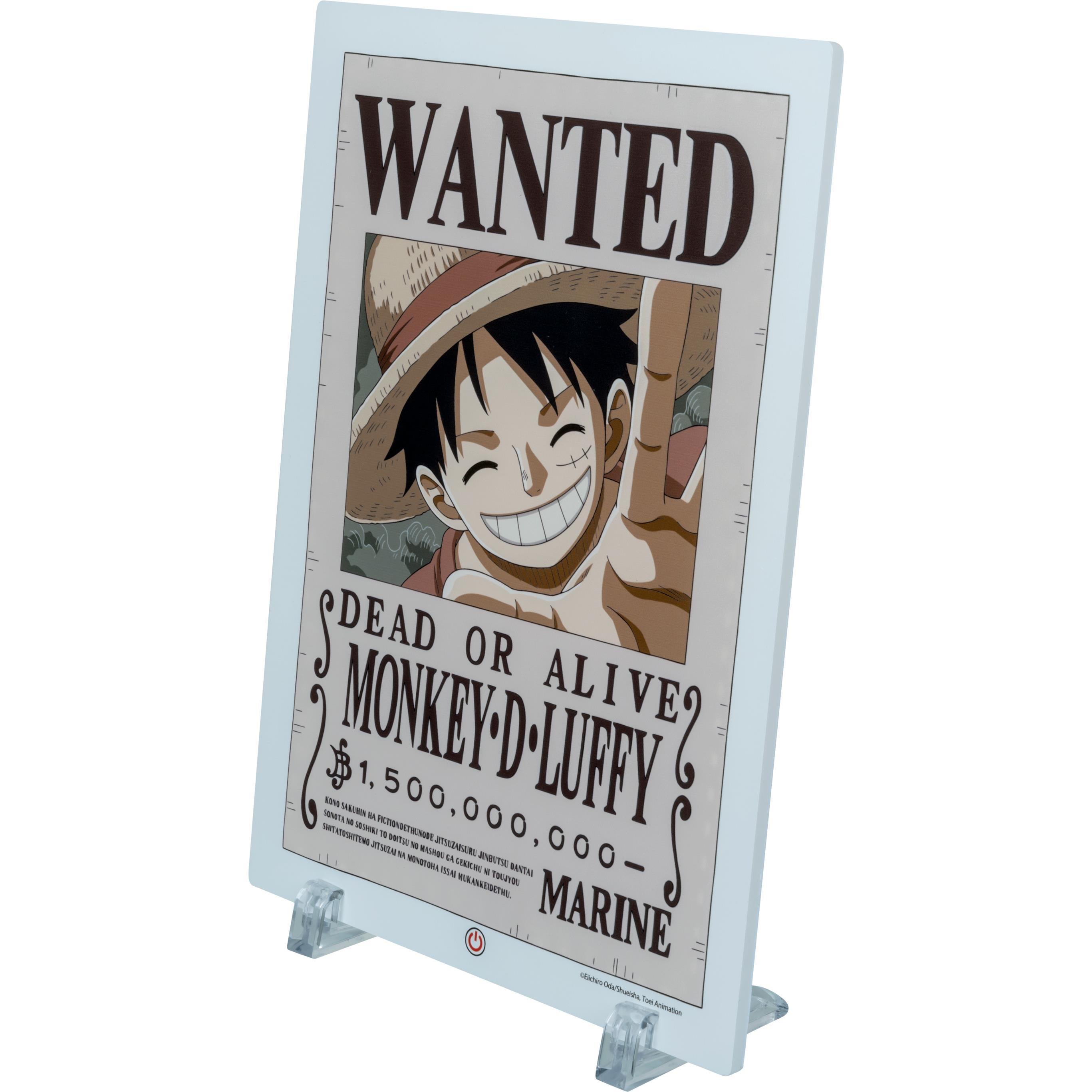 None - One Piece - Luffy Wanted Light up Poster - 2