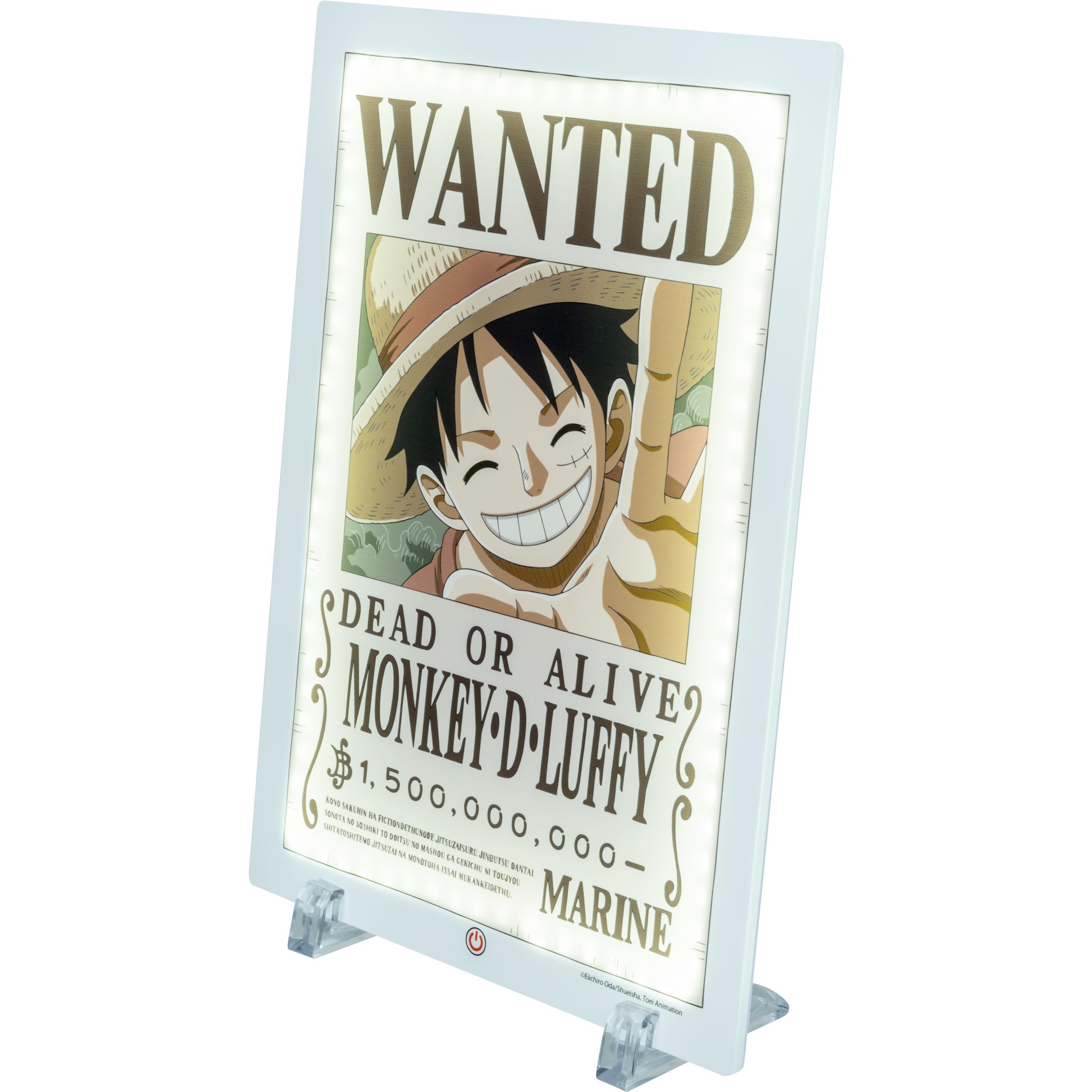 None - One Piece - Luffy Wanted Light up Poster - 3