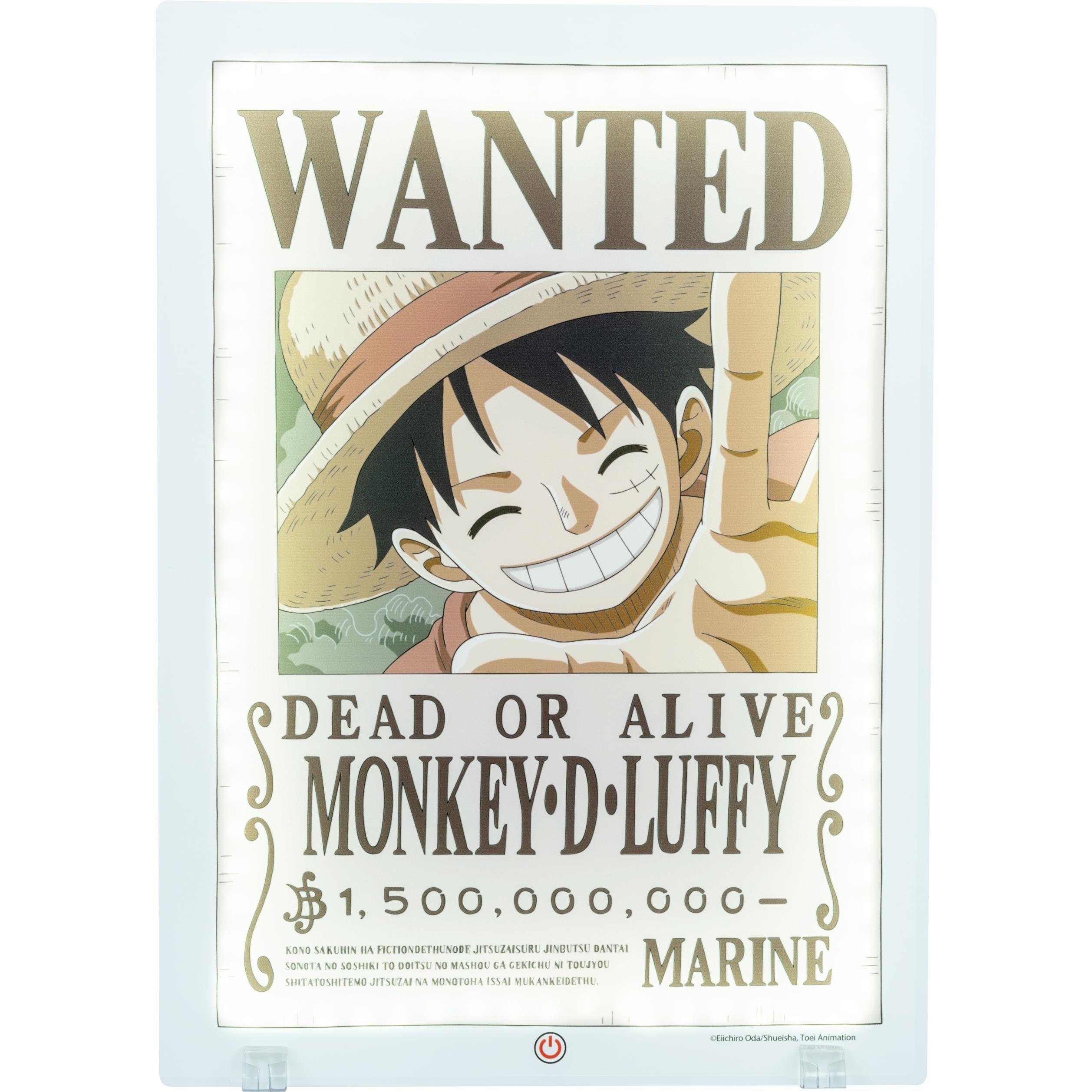 None - One Piece - Luffy Wanted Light up Poster - 4