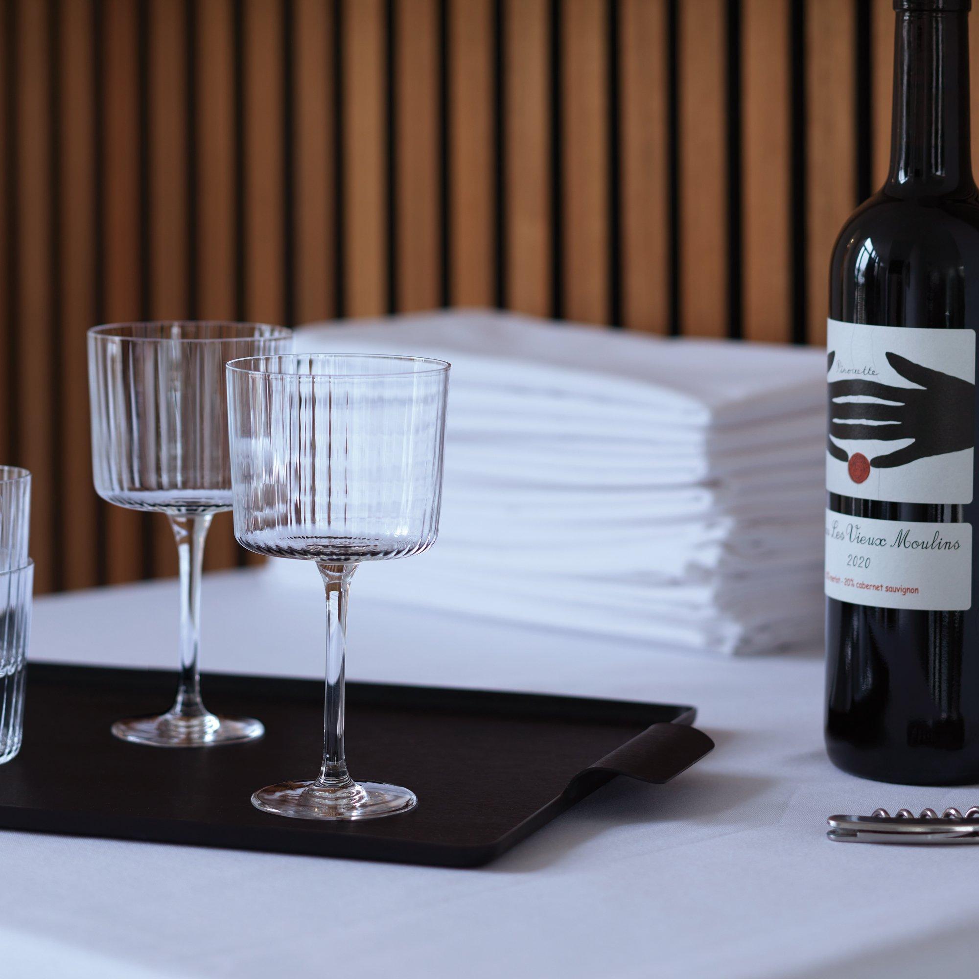 Clear - LSA - Gio Line Wine Glasses - Set of 4 - 4