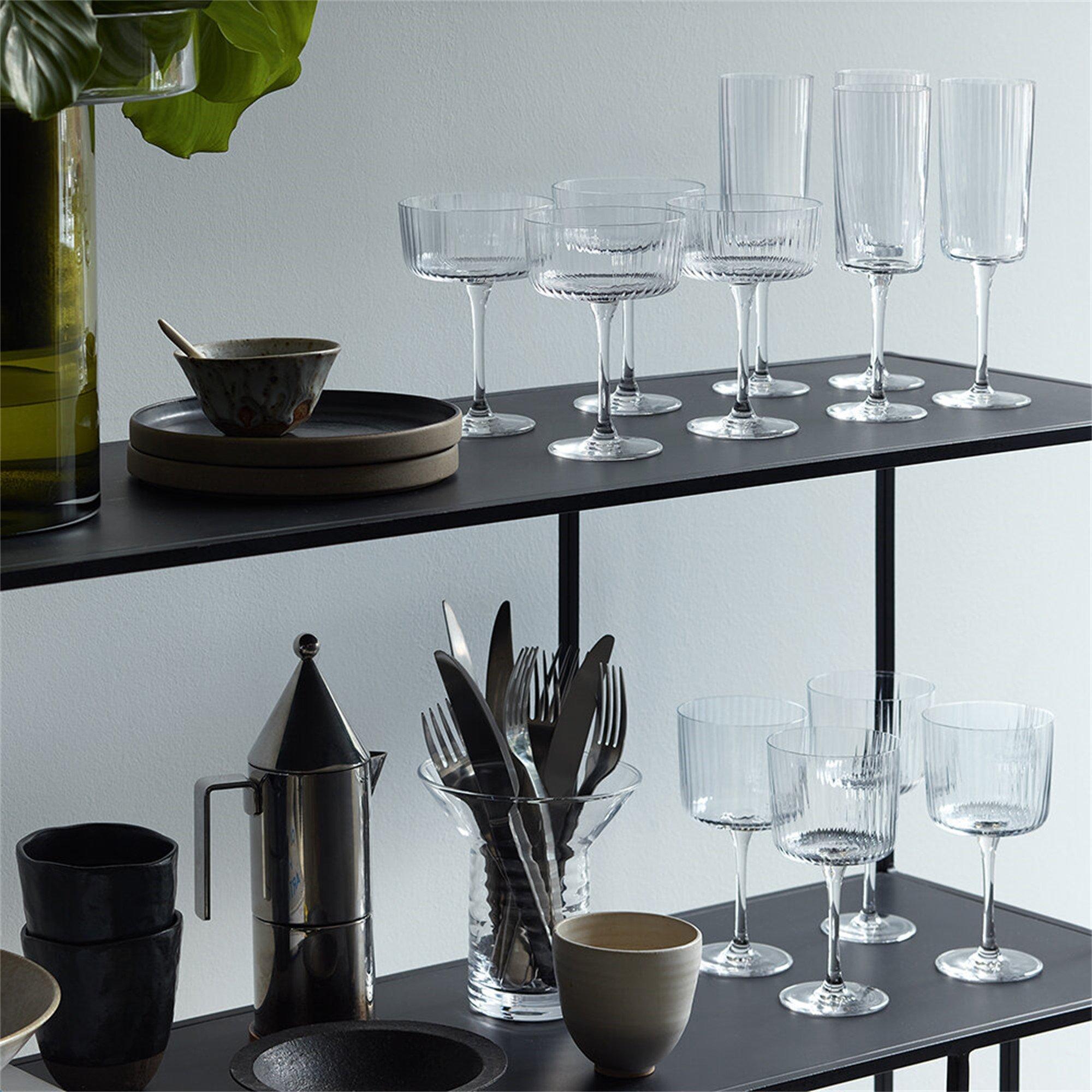 Clear - LSA - Gio Line Wine Glasses - Set of 4 - 10