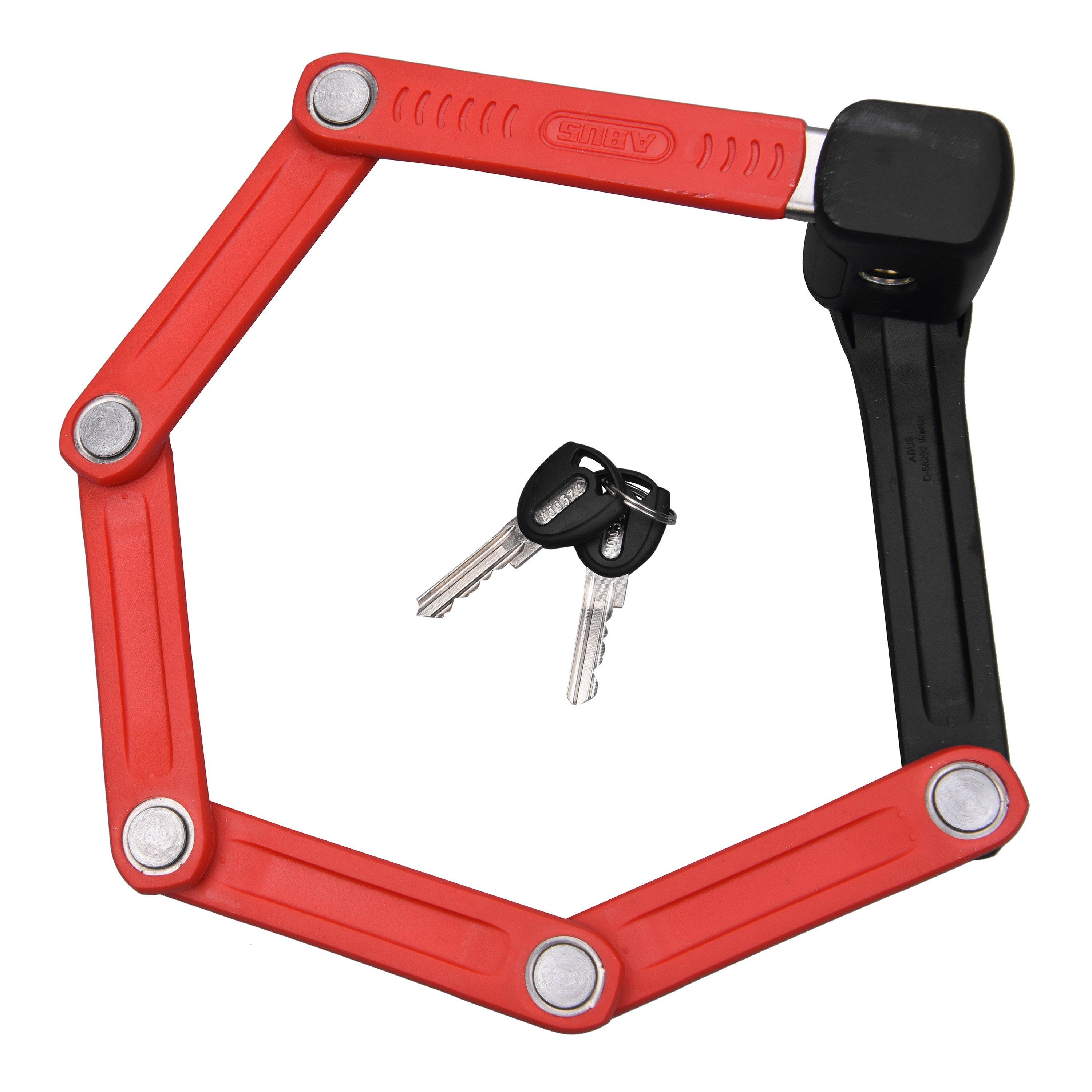 Vermelho - Abus - Bordo Lite 6055 Cycle Lock - 3