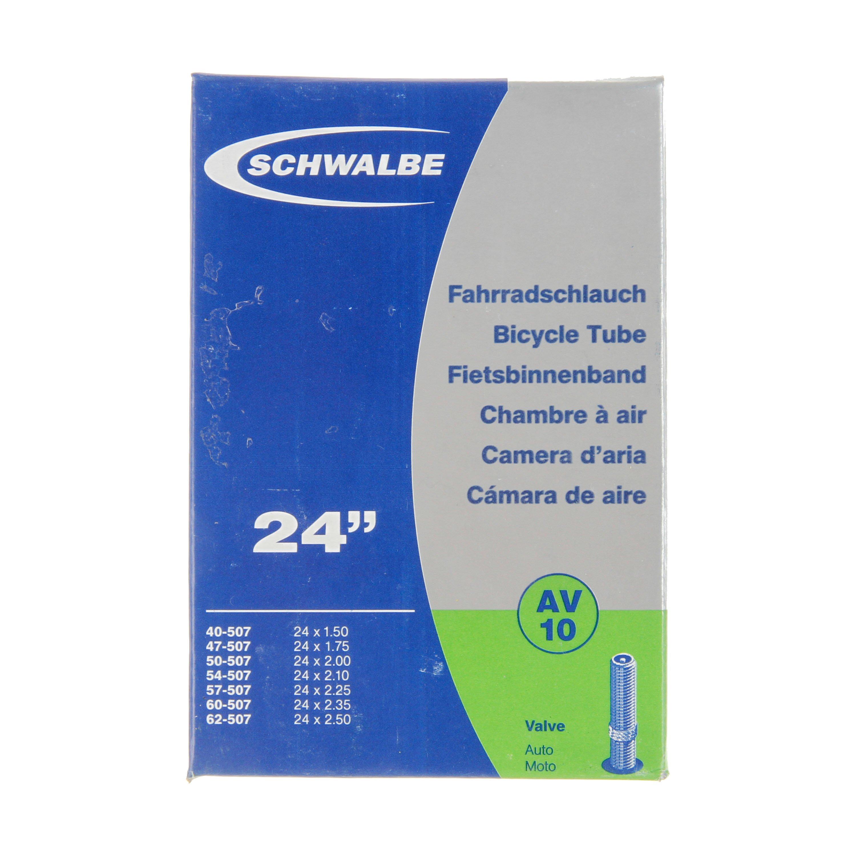 Black - Schwalbe - AV13 26 x 1.5-2.5" Inner Tube - Schrader Valve