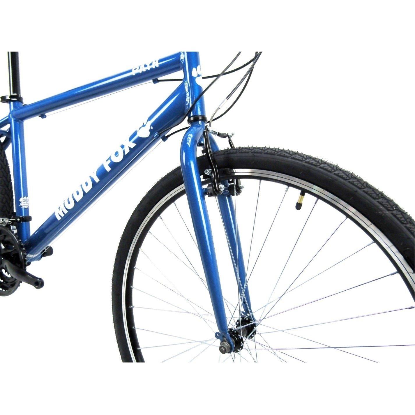 Blue - Muddyfox - Path Hybrid Bike Adults - 4
