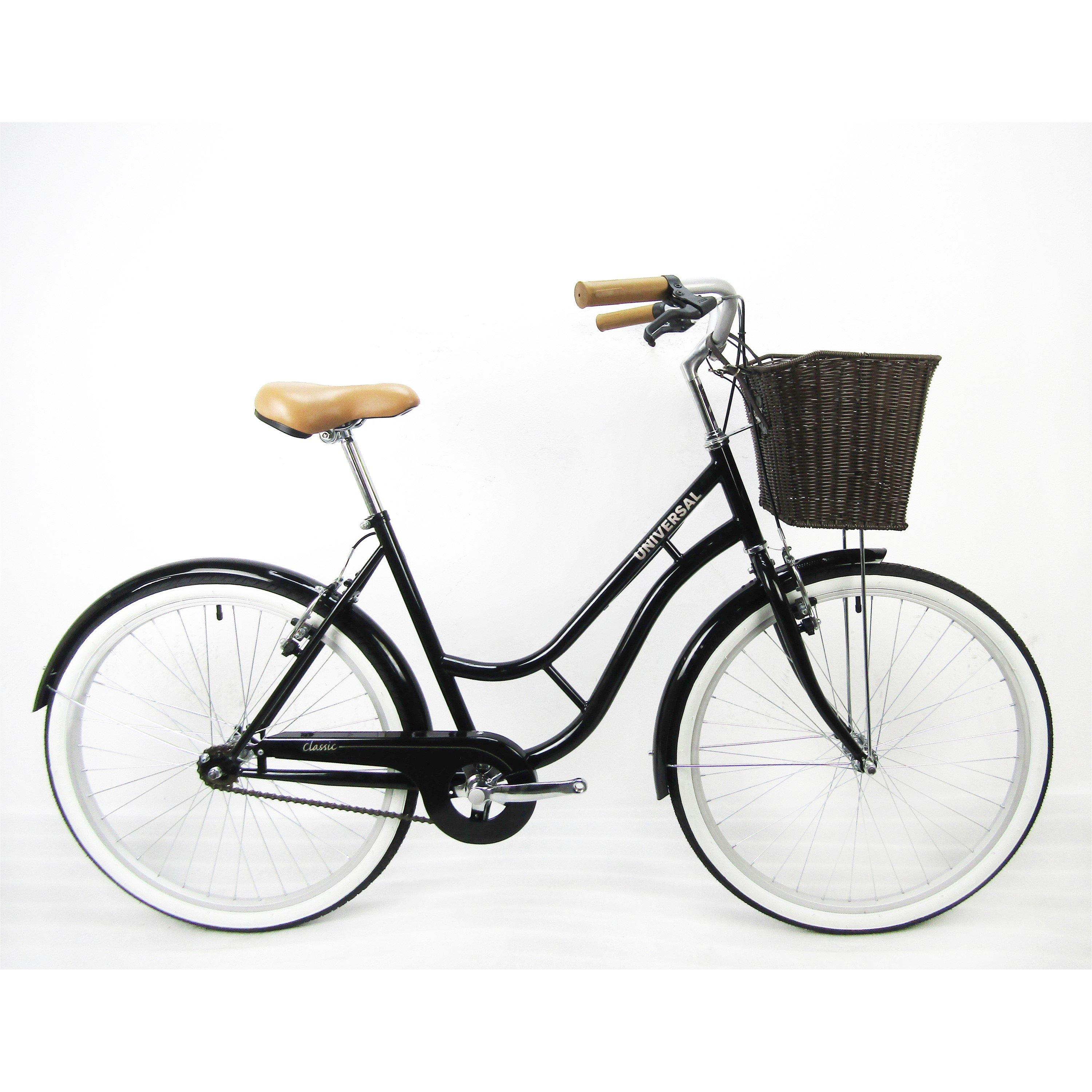 Black - Universal - Classic Hybrid Bike - 1