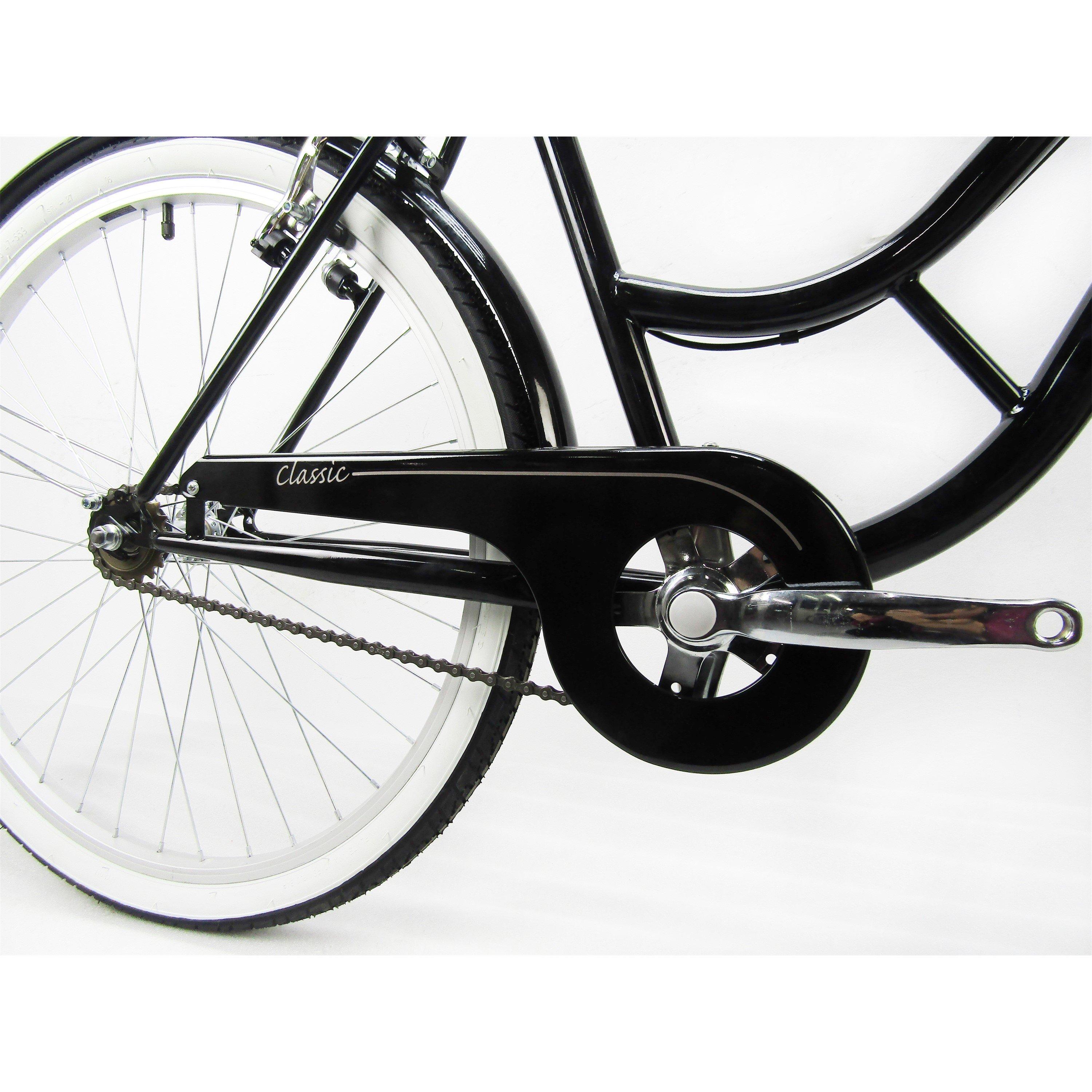 Black - Universal - Classic Hybrid Bike - 6