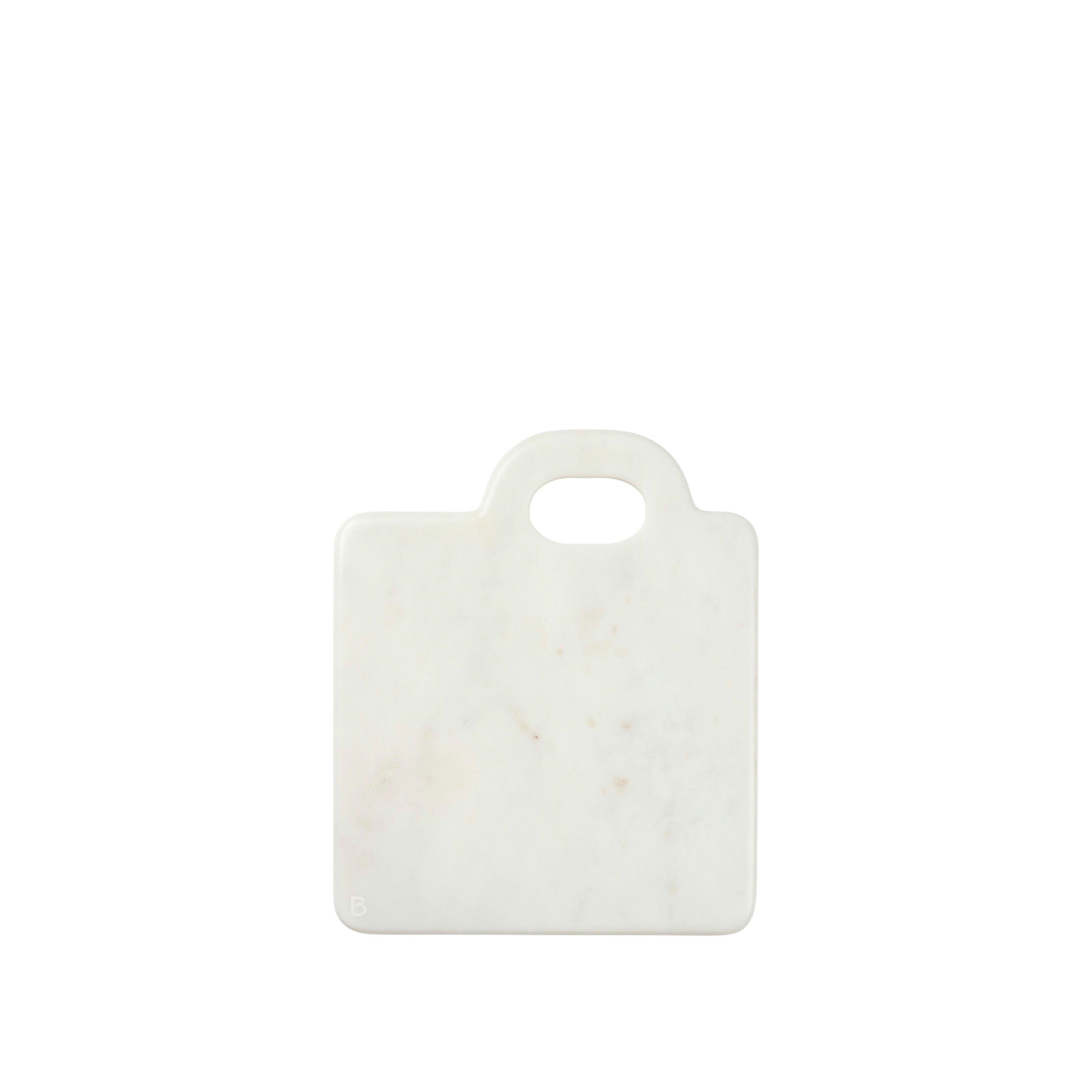 Broste Copenhagen  Olina Marble Chopping Board - White Marble - 26x30cm