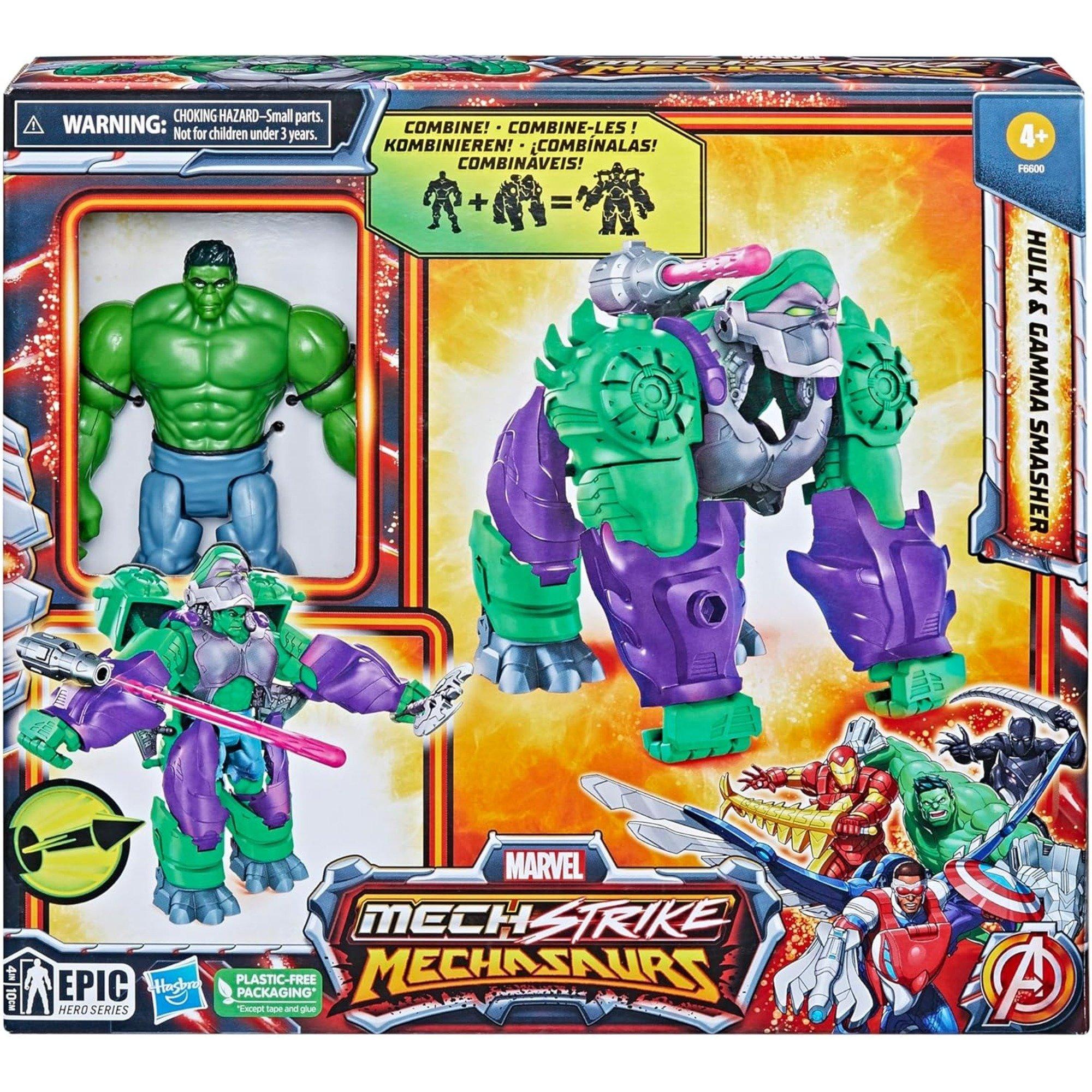 None - Marvel - Mech Strike Mechasaurs Hulk Action Figure - 2